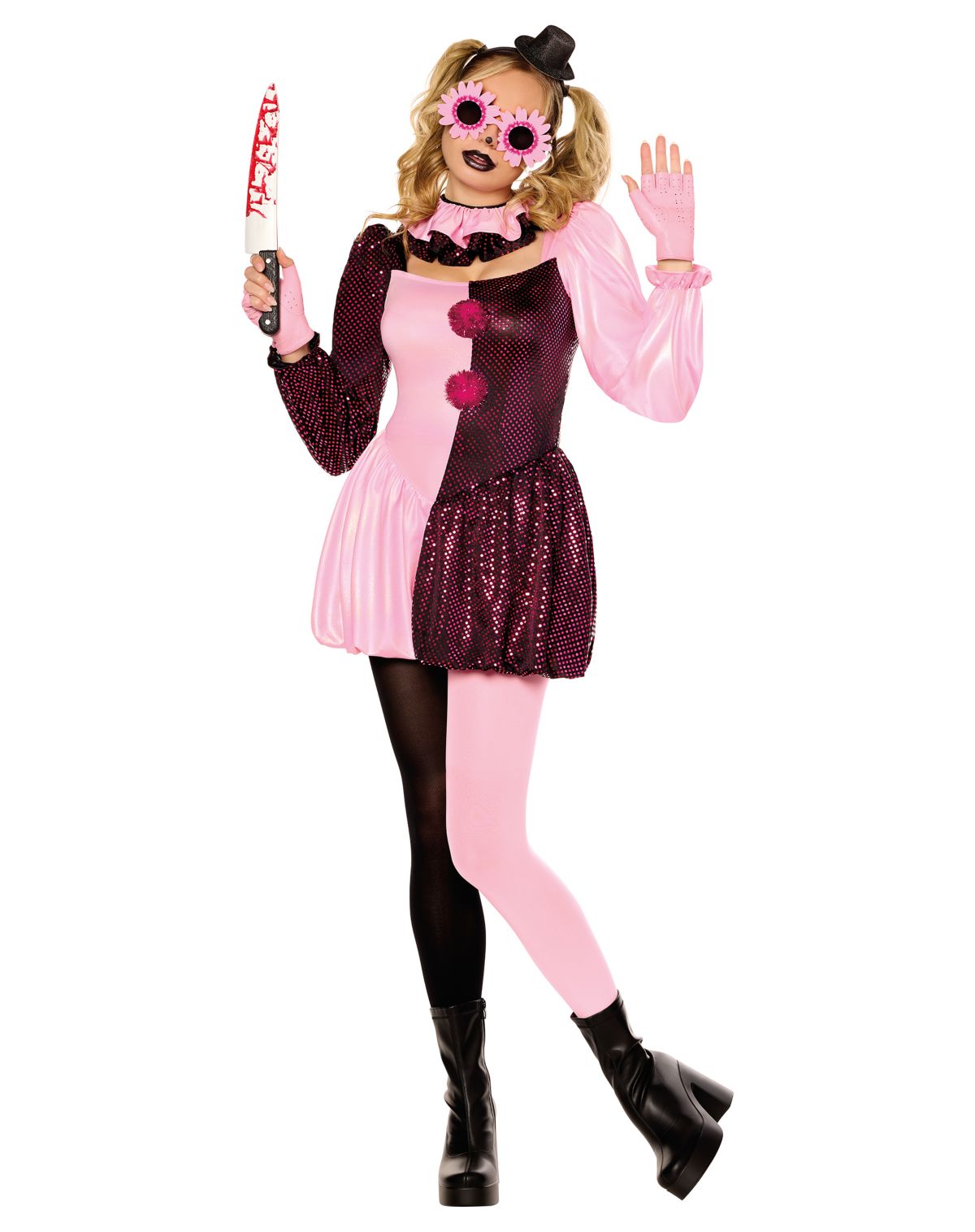 Adult Pink Art the Clown Dress Costume - Terrifier