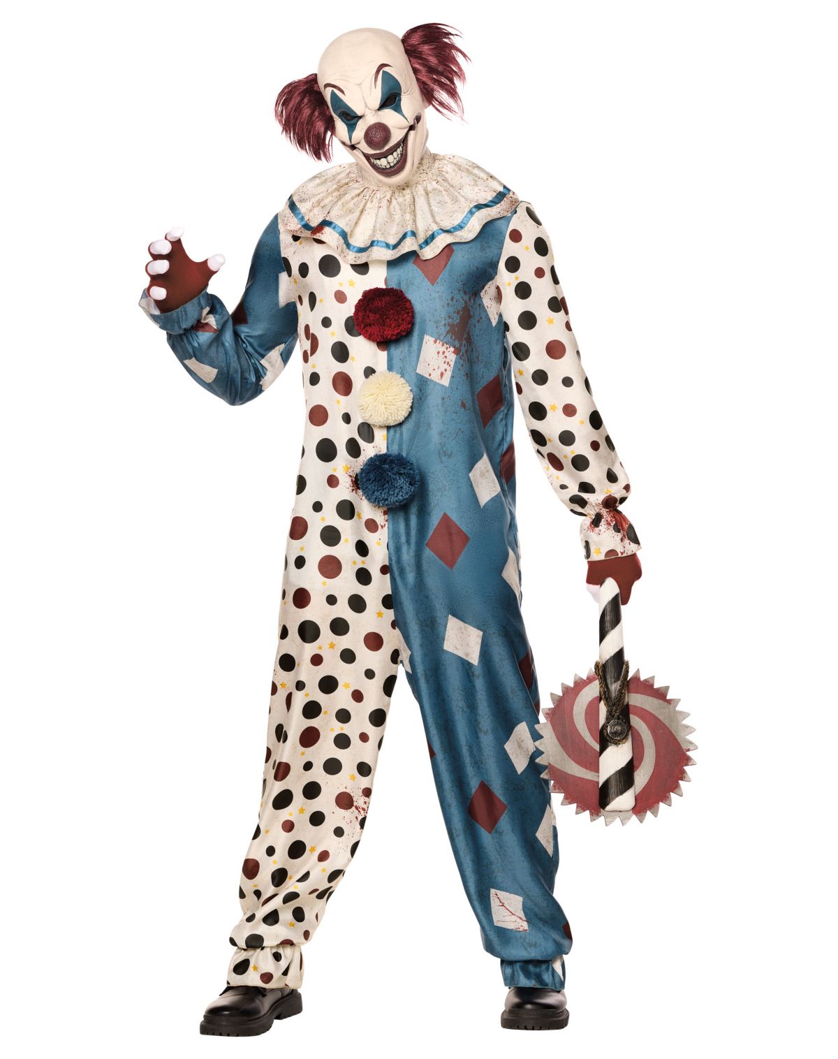 Adult Wicked Clown Jumpsuit Costume