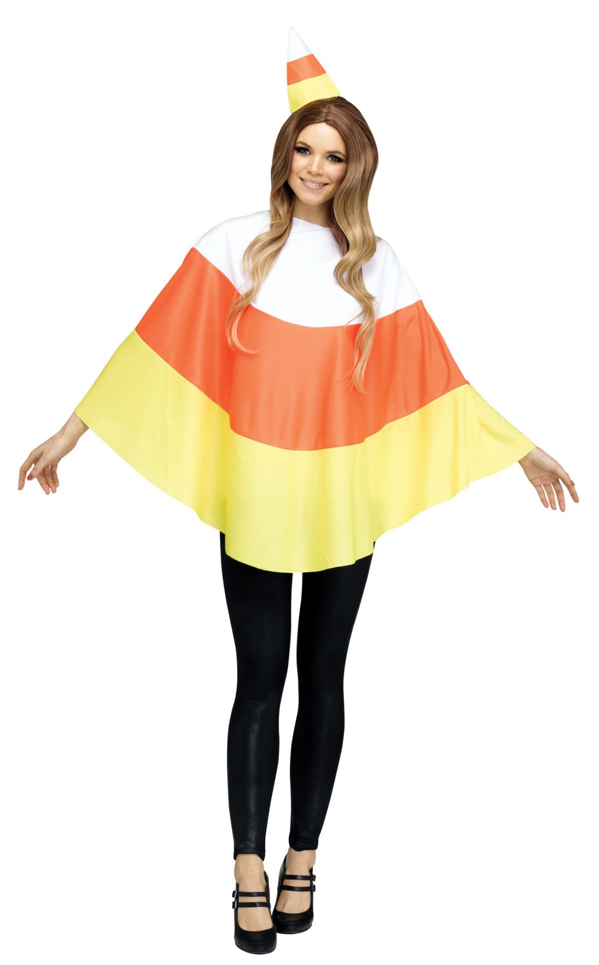 Adult Candy Corn Poncho