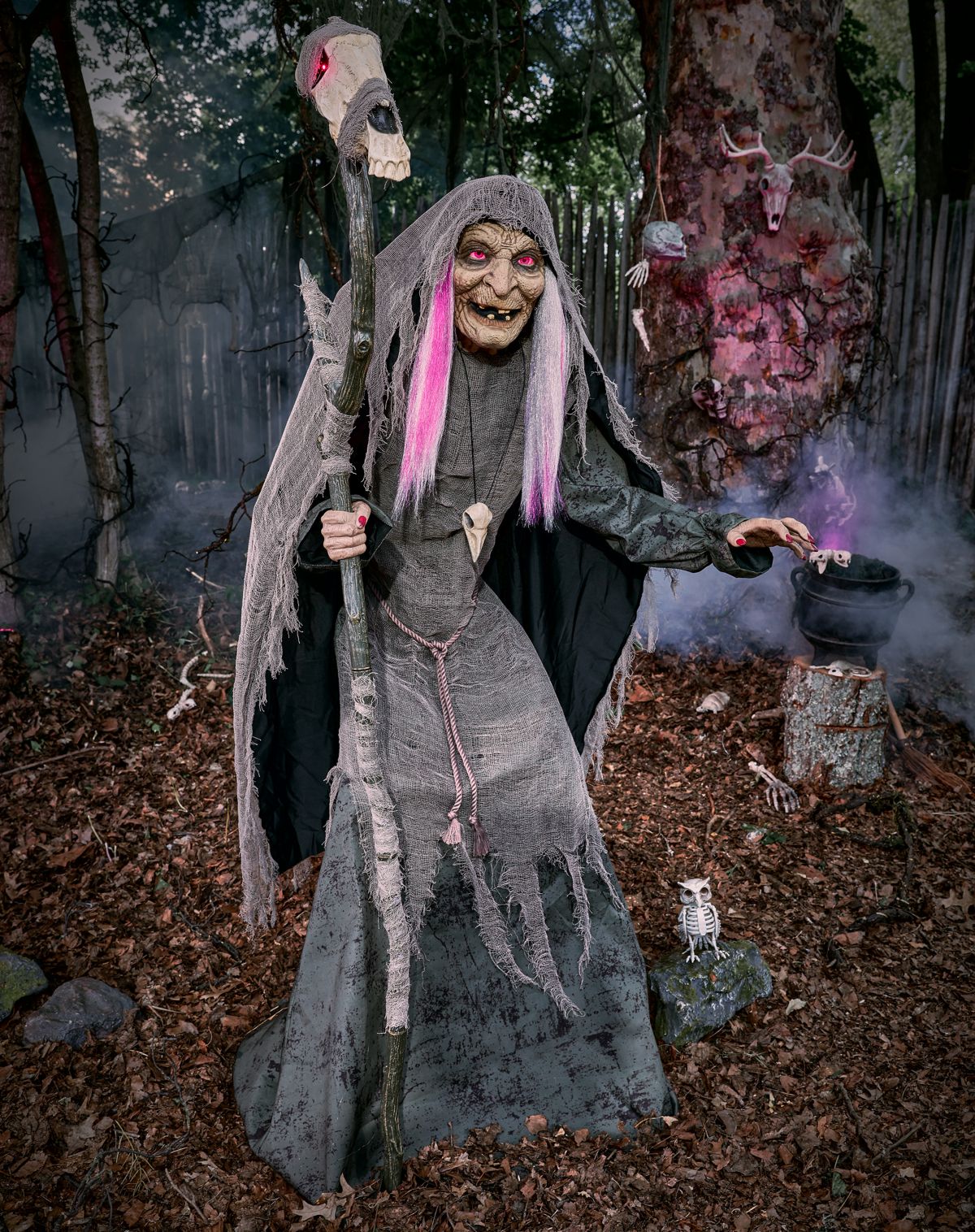 5 Ft 9 In Willow Witch Animatronic