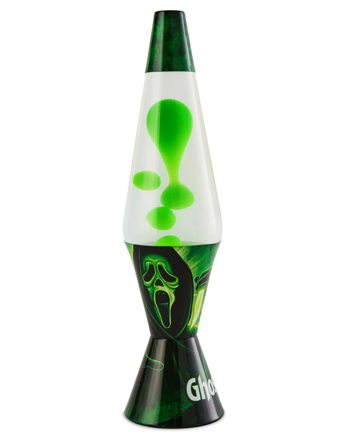 Ghost Face 17 Inch Lava Lamp Green