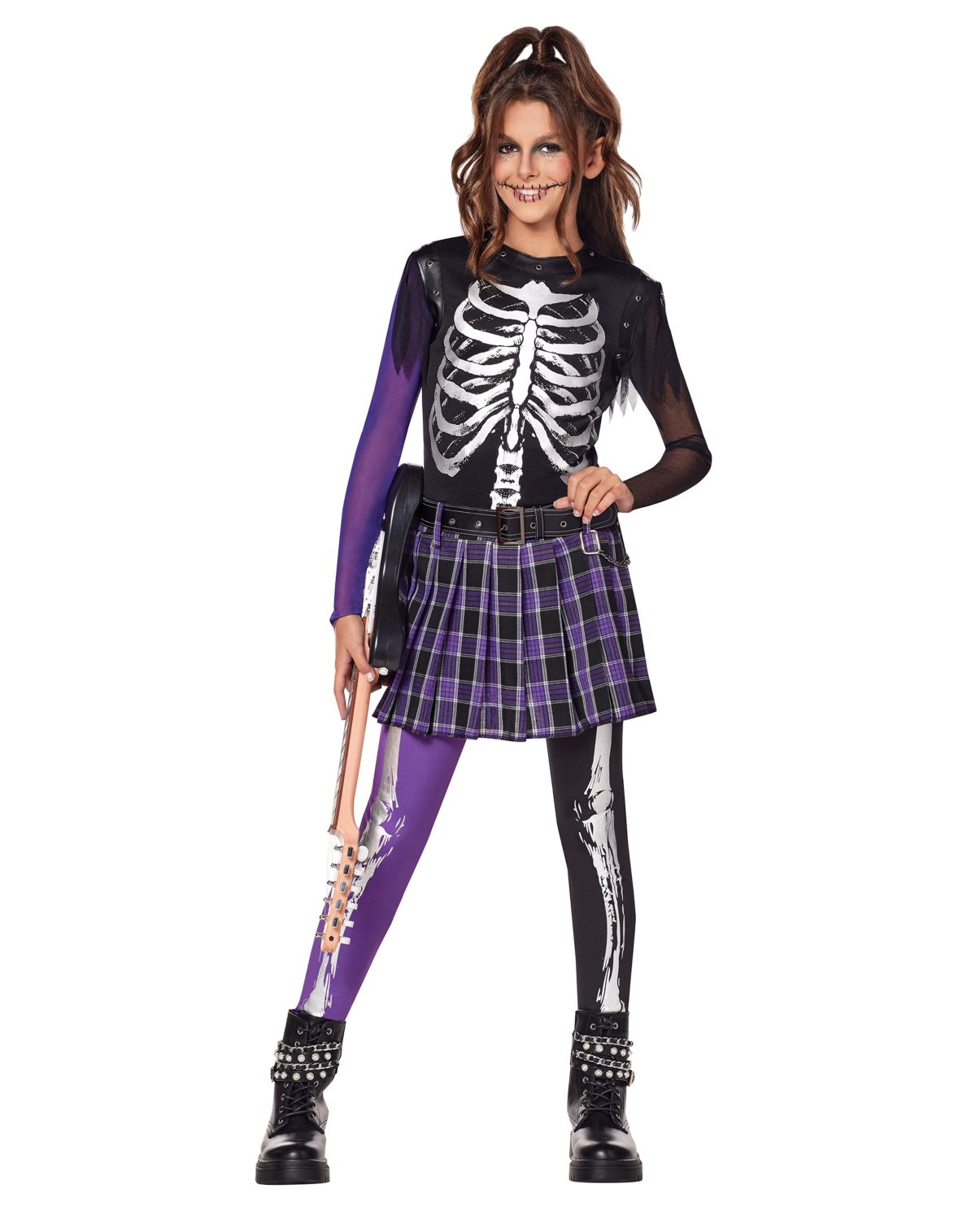 Kids Punk Skeleton Costume