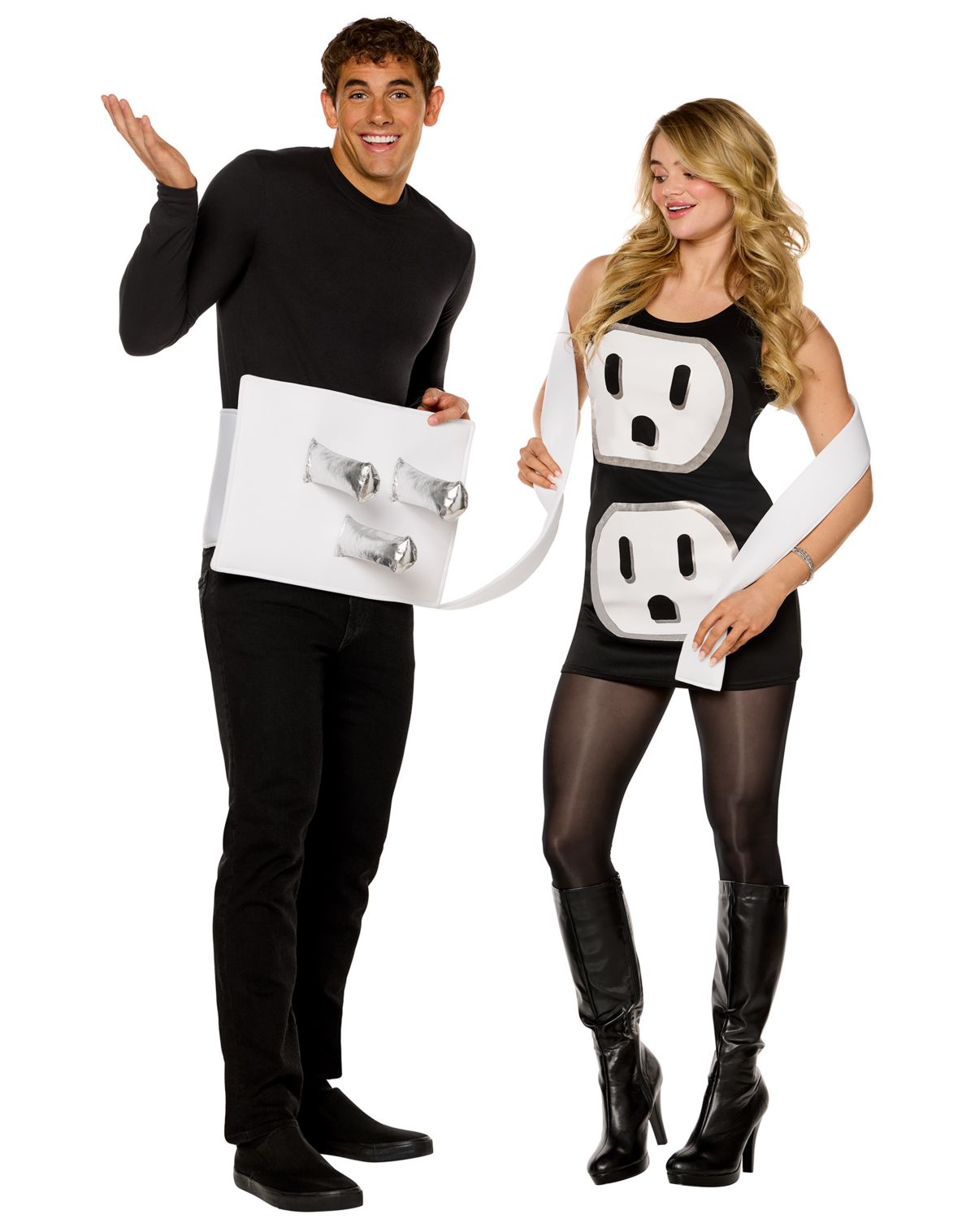 Adult Plug and Socket Couples Costume