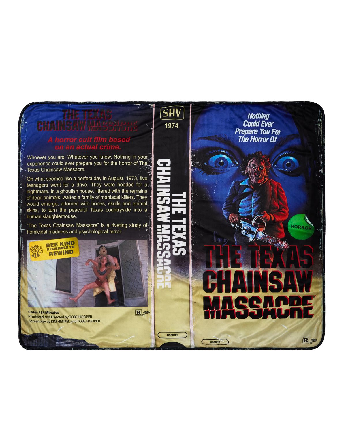 The Texas Chainsaw Massacre Video Tape Fleece Blanket