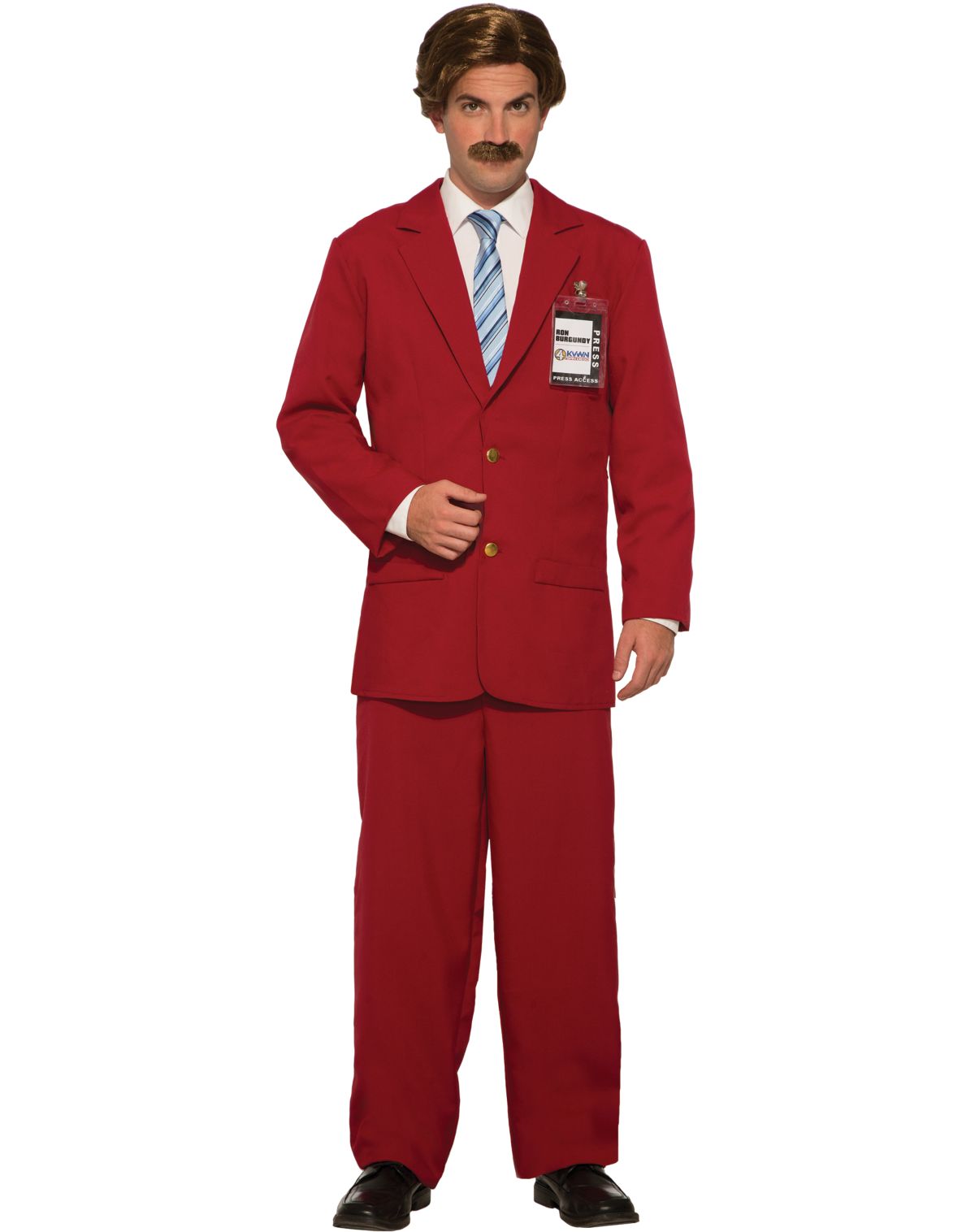 Adult Ron Burgundy Suit Costume - Anchorman