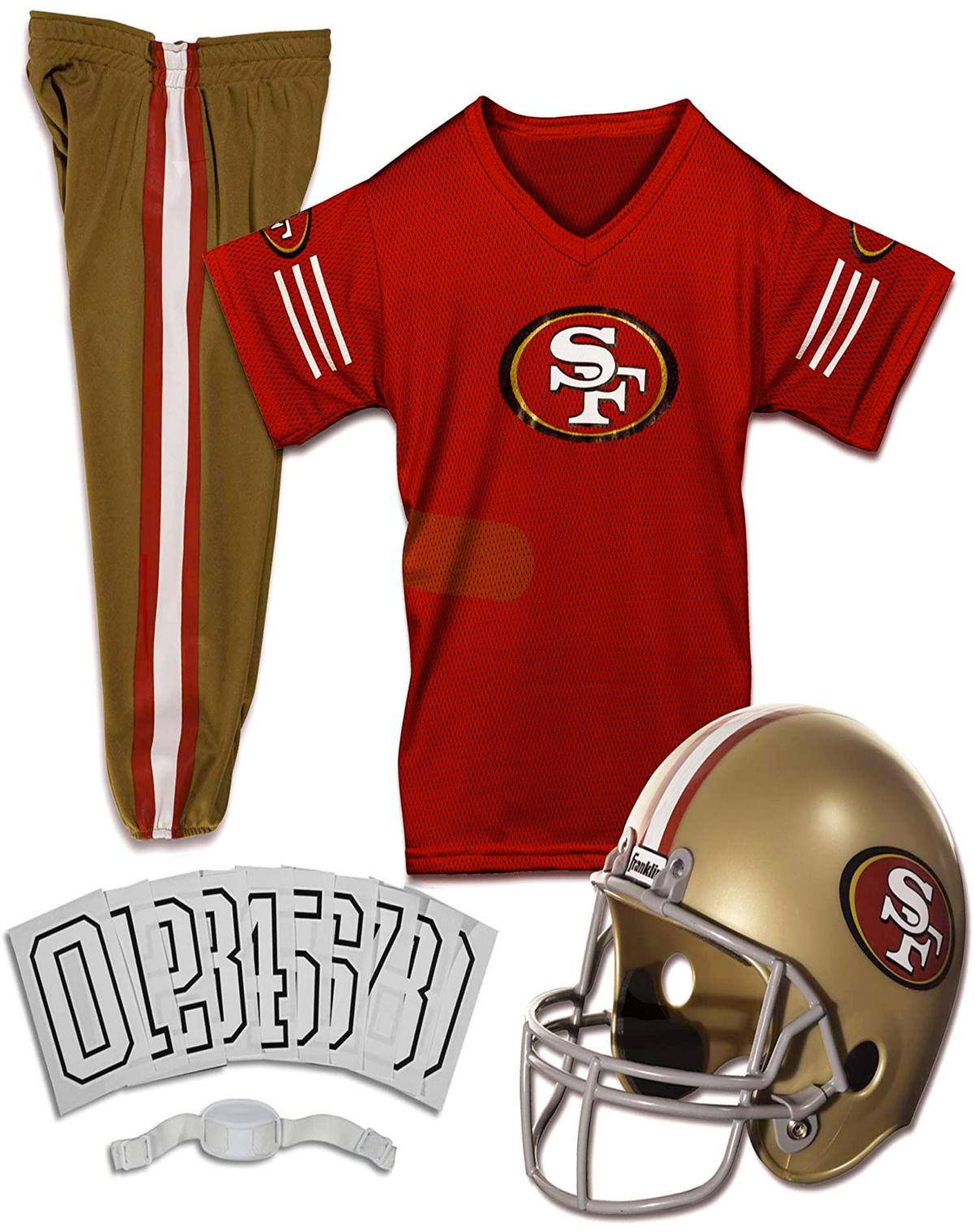 Kids San Francisco 49ers NFL Deluxe Uniform Costume - Franklin Sports