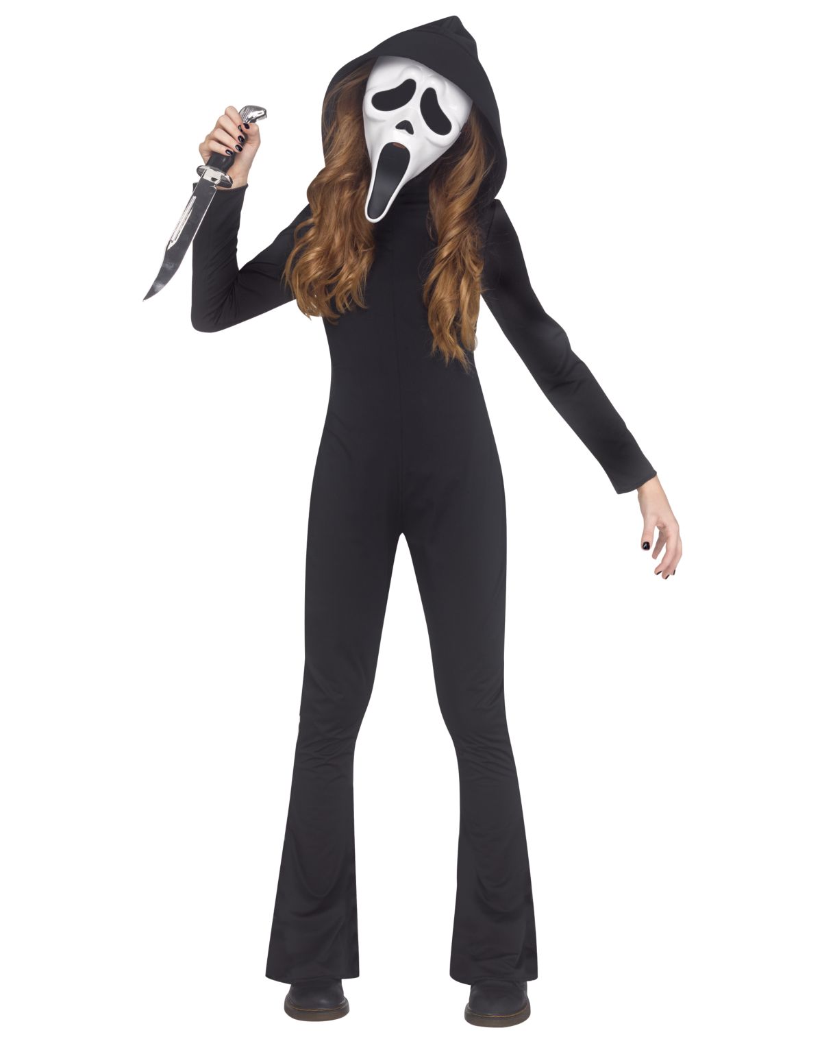 Kids Ghost Face Jumpsuit Costume