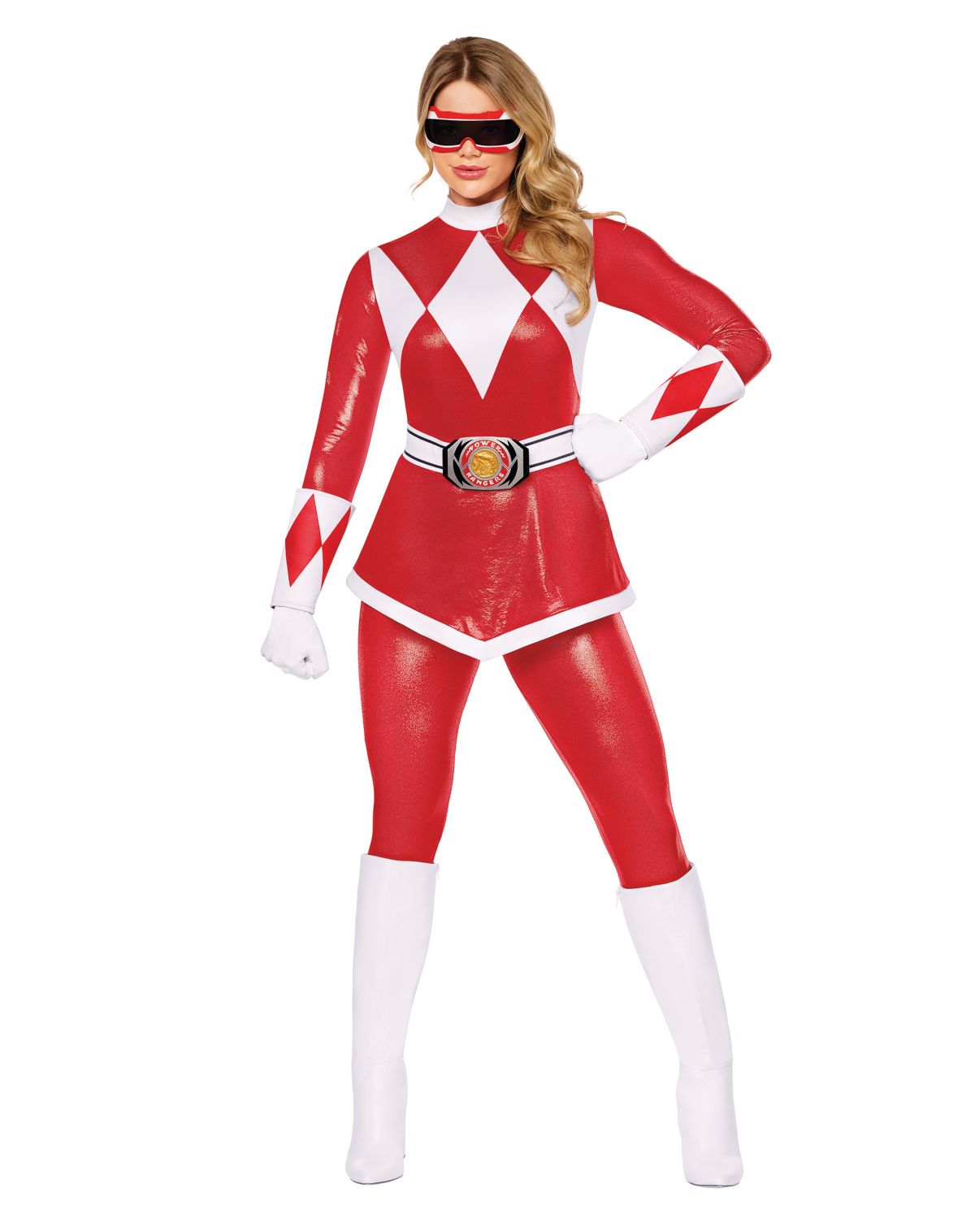 Adult Red Power Ranger Costume - Mighty Morphin Power Rangers