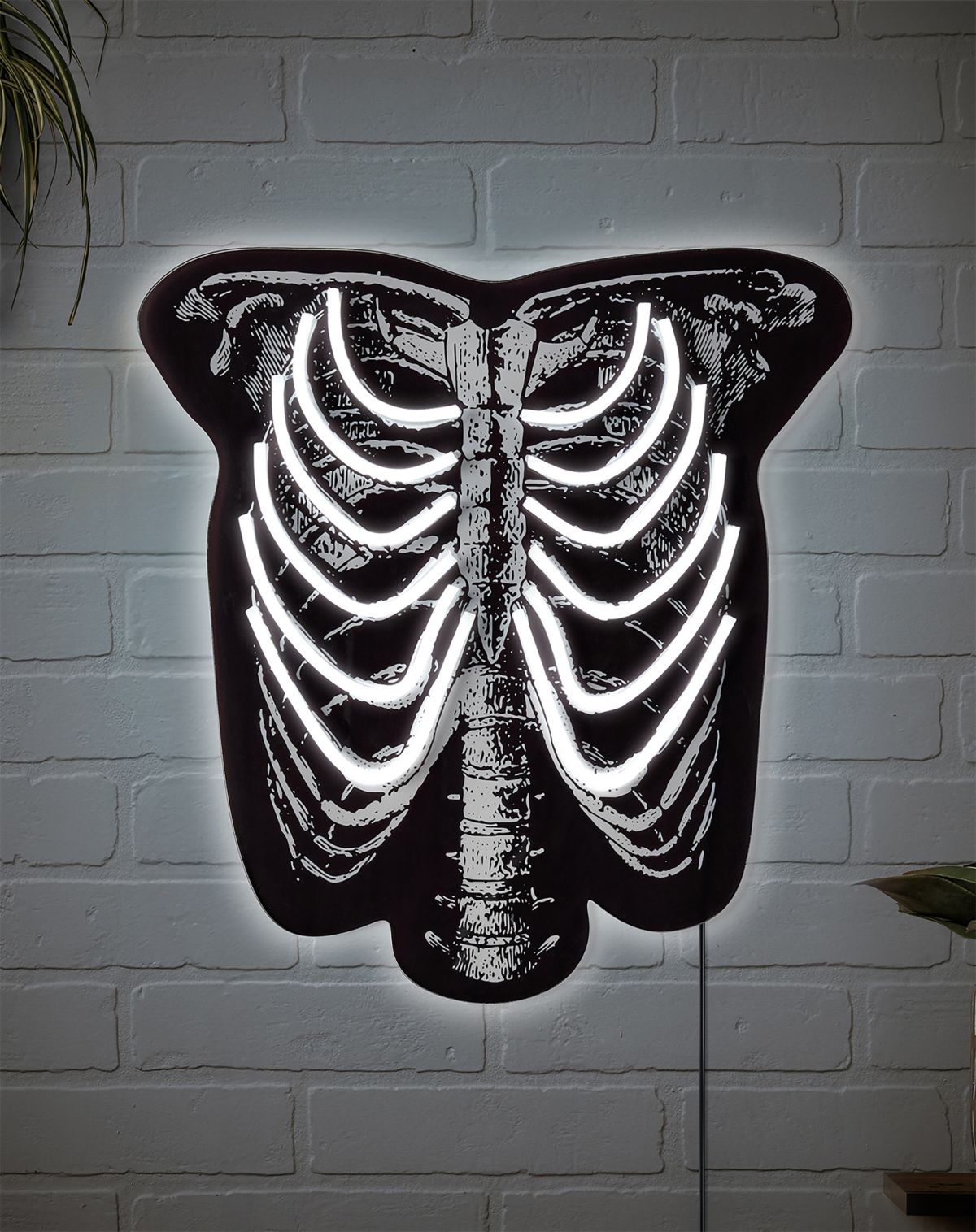 Skeleton Torso Neon LED Light-Up Sign