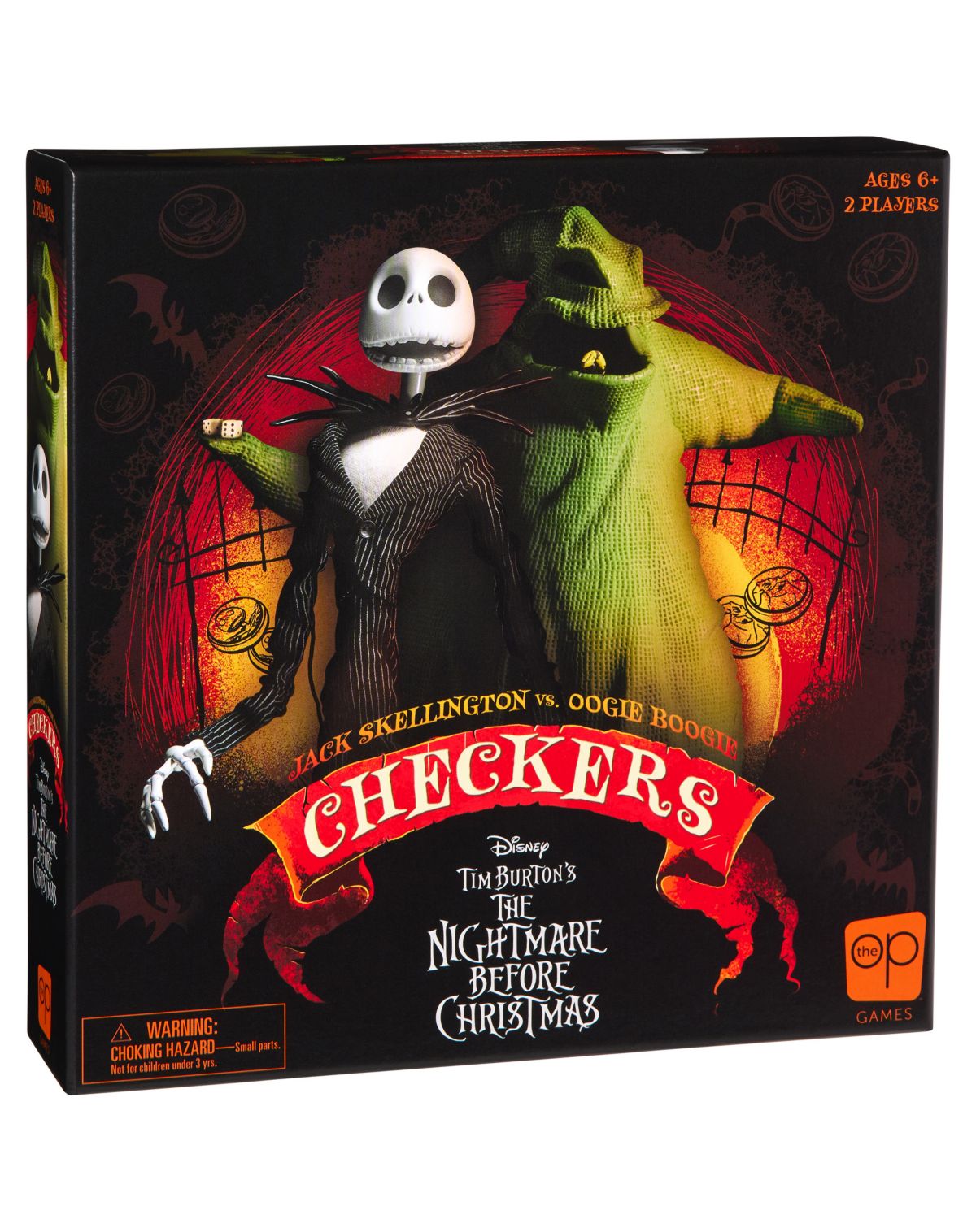 Jack Skellington vs. Oogie Boogie Checkers Set - The Nightmare Before Christmas