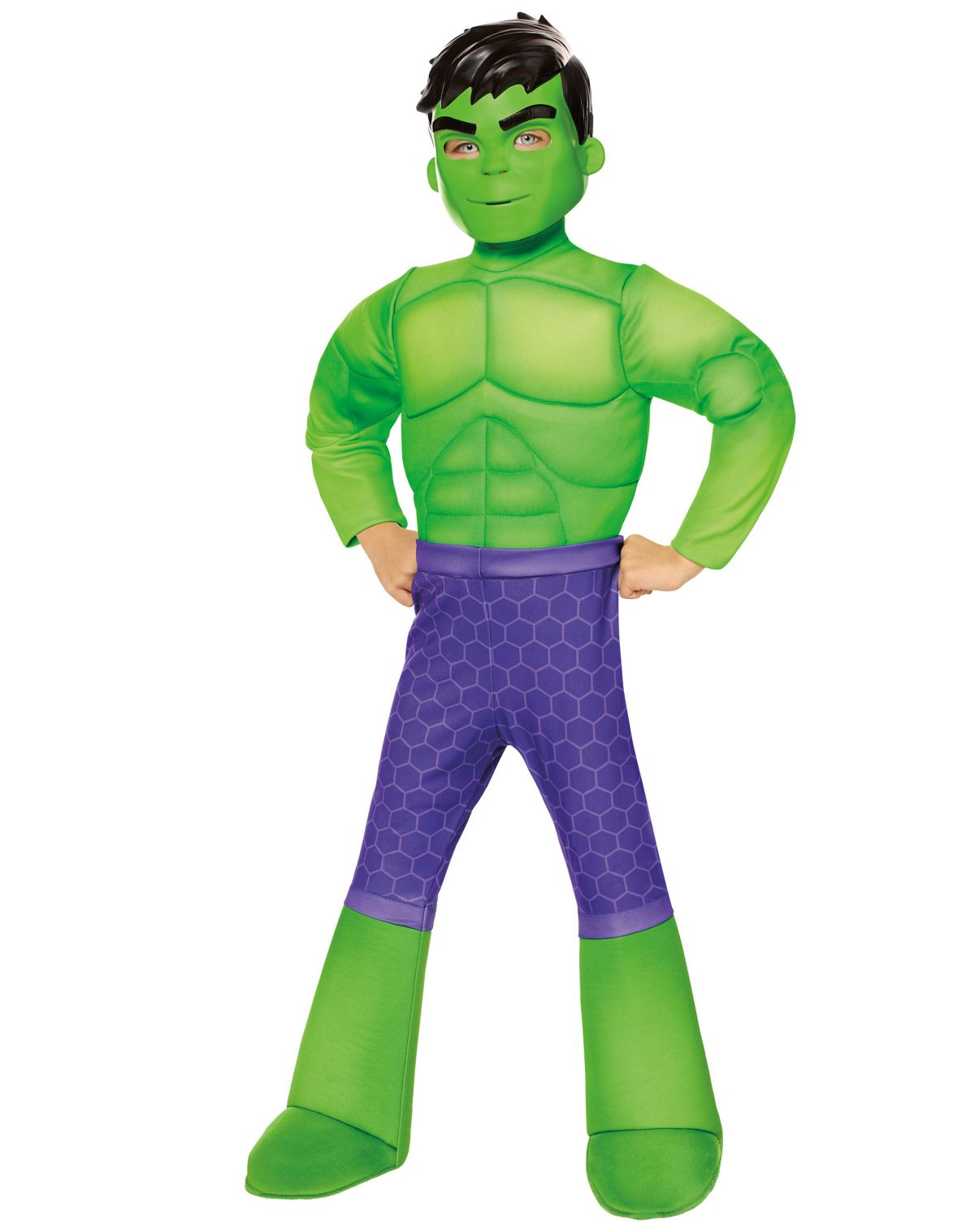 Toddler Hulk Muscle Jumpsuit Costume - Spidey and His Amazing Friends