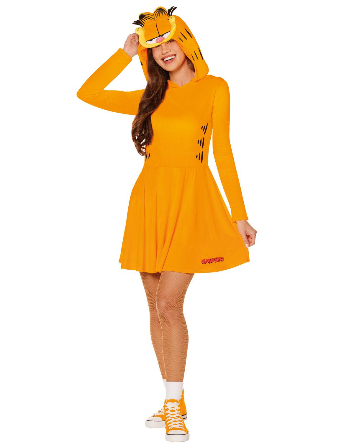 Adult Garfield Hooded Dress Costume
