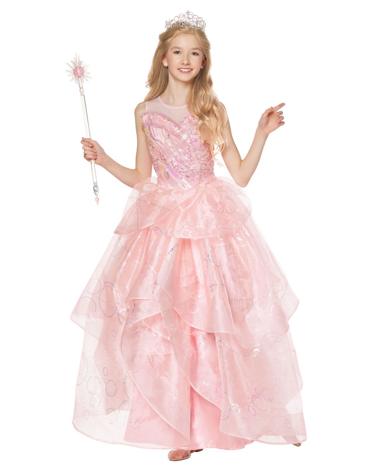 Kids Glinda Costume Deluxe -  Wicked
