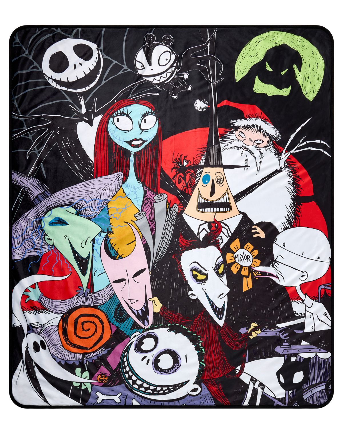 The Nightmare Before Christmas Icons Reversible Fleece Blanket
