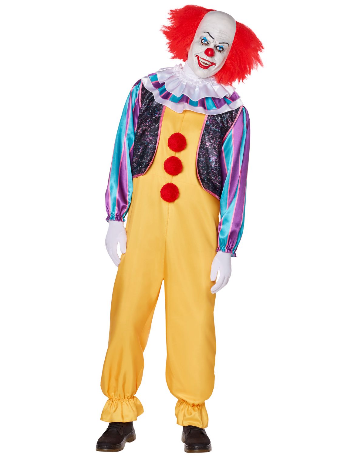 Adult Classic Pennywise Clown Plus Size Costume - It