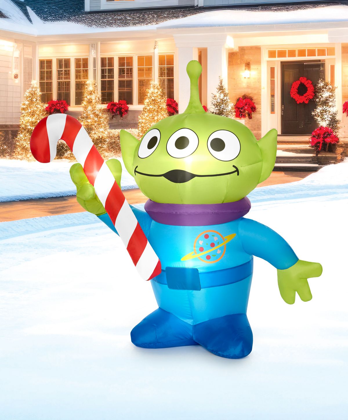 3 Ft Light-Up Alien Christmas Inflatable Decoration u2013 Toy Story