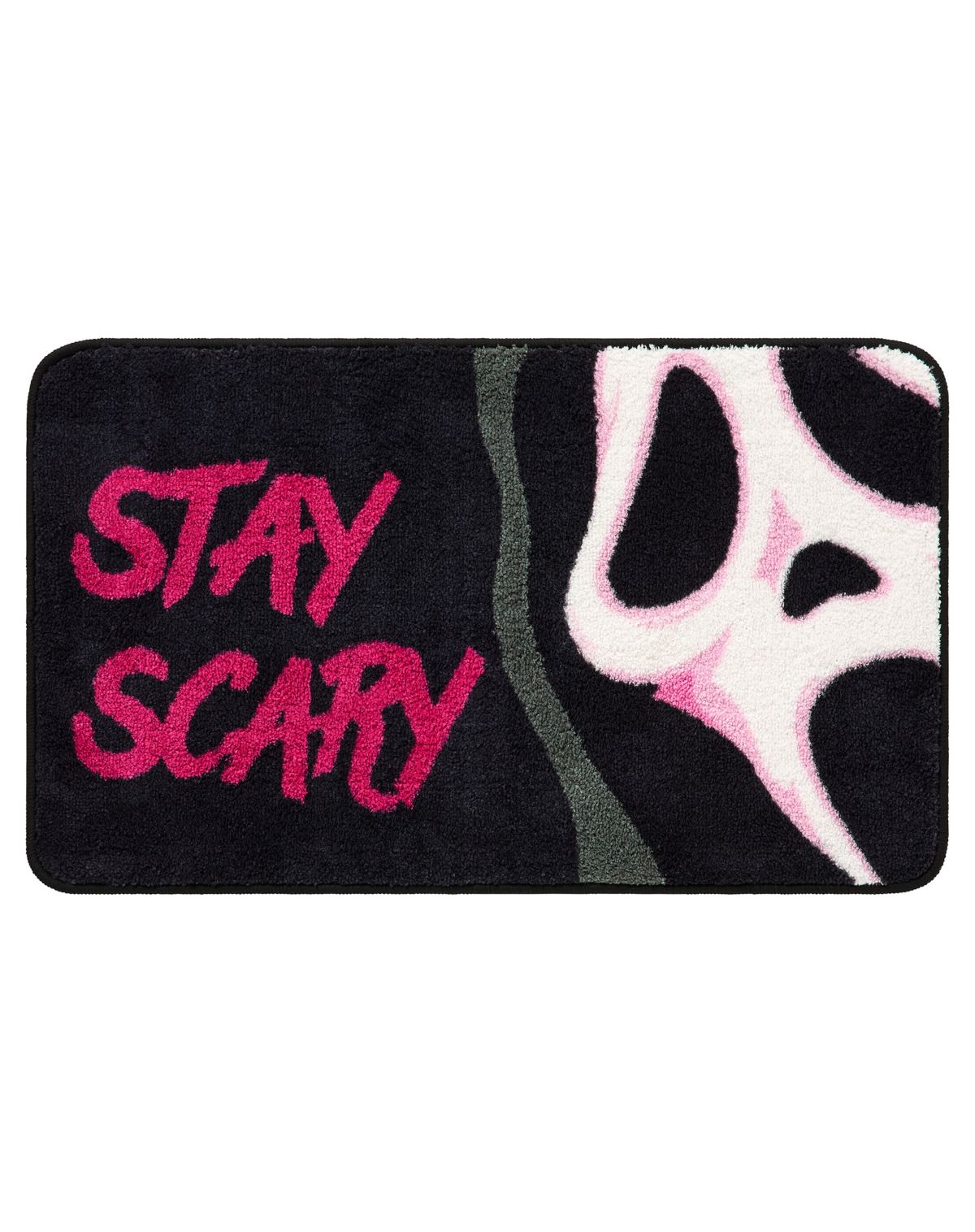 Ghost Face -  Stay Scary Pink Bath Mat