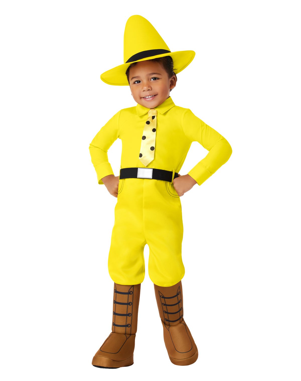 Toddler Man in the Yellow Hat Costume - Curious George