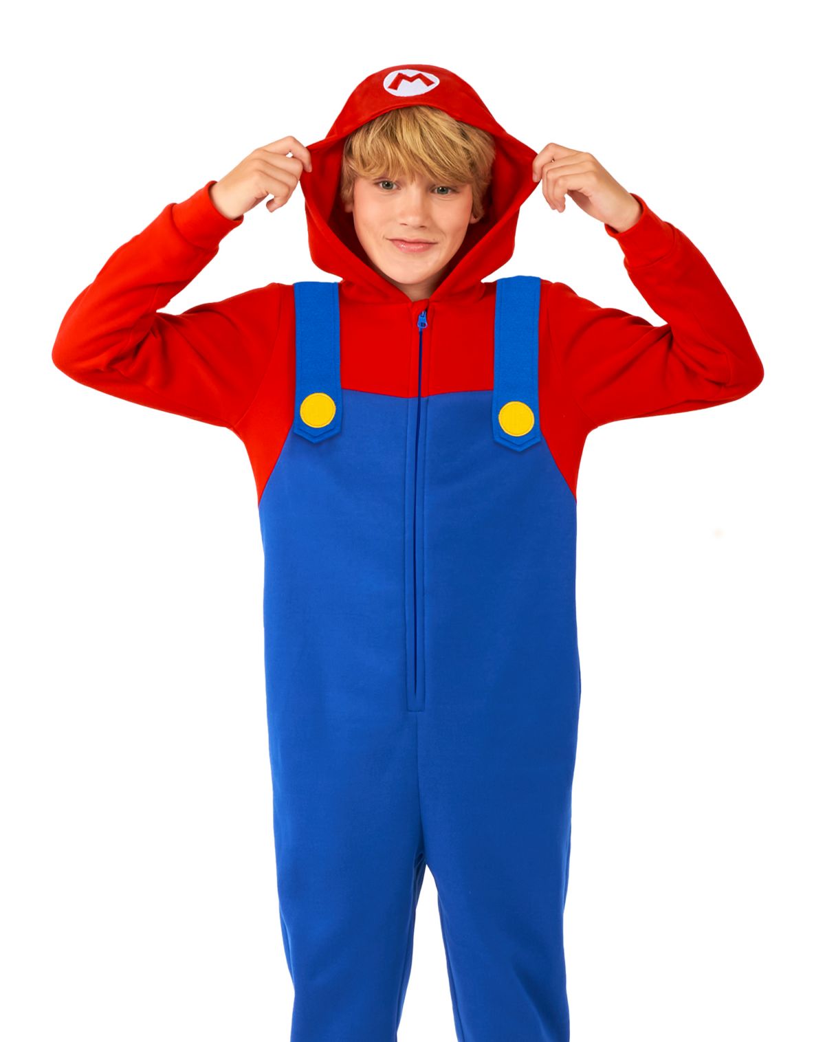 Kids Mario Jumpsuit With Hood - Super Mario Bros.
