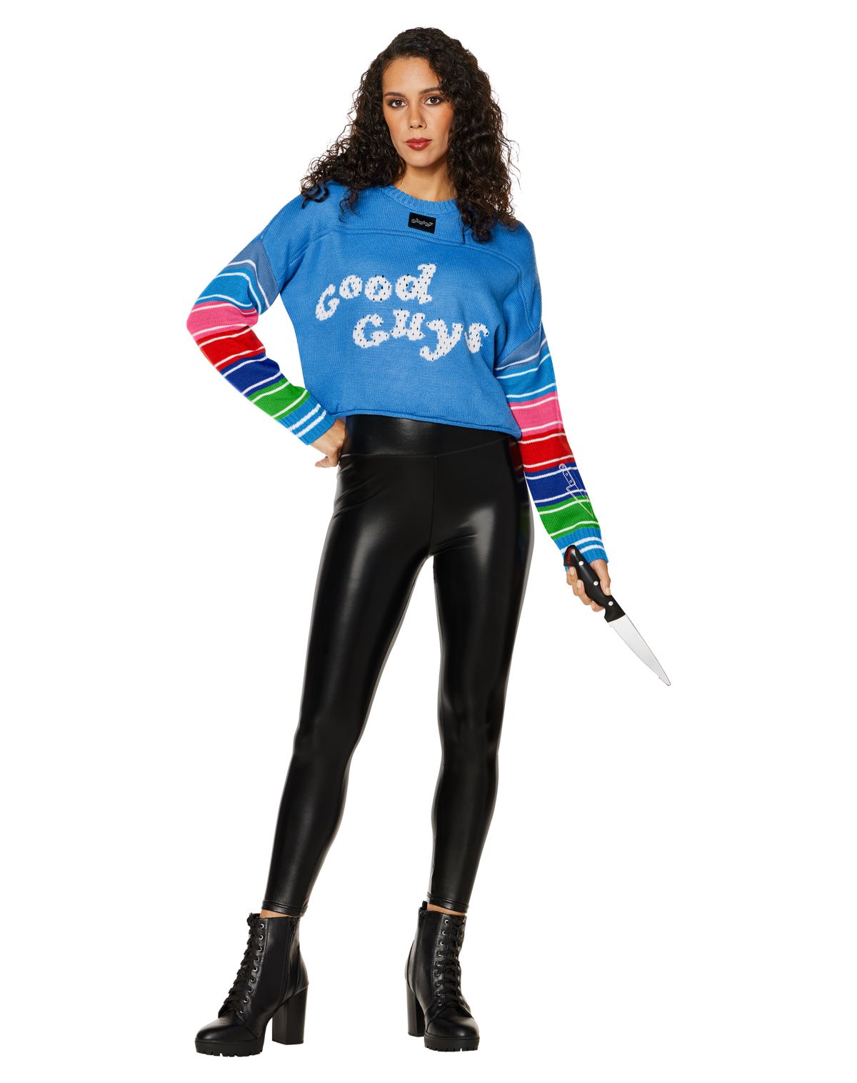 Chucky Cropped Crewneck Sweater