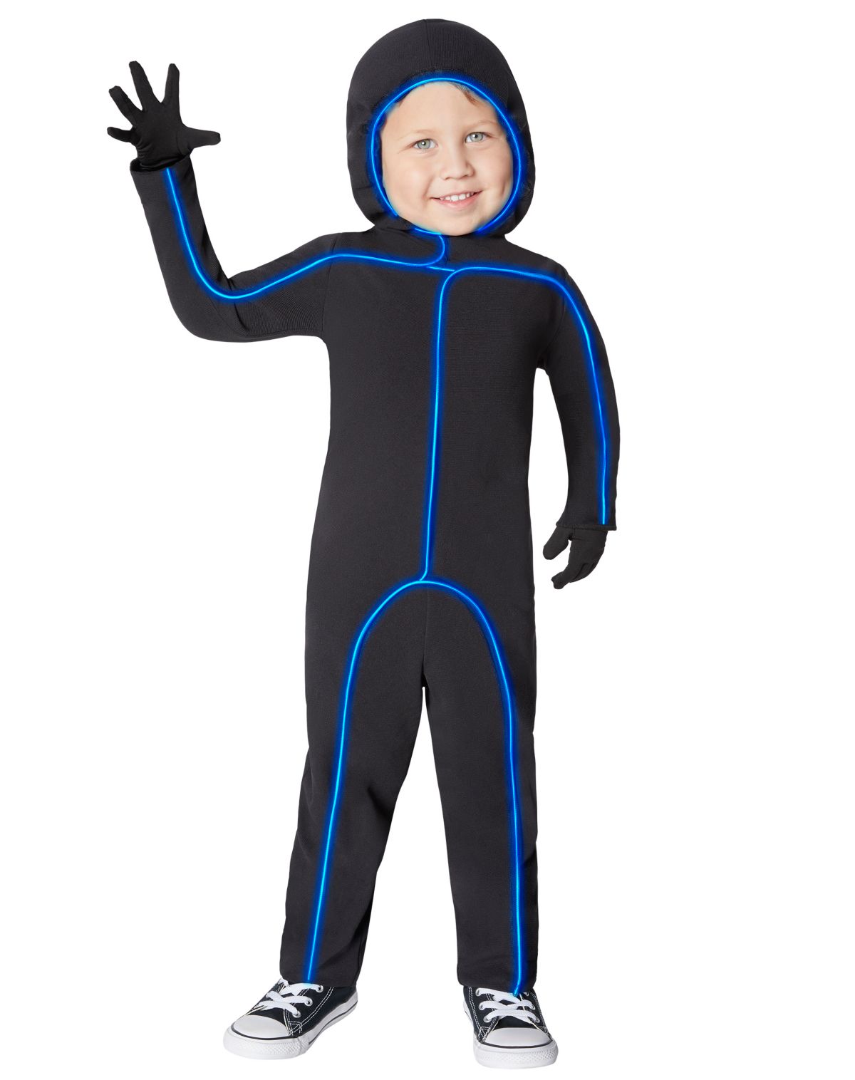 Toddler Blue Light-Up Stick Figure Costume