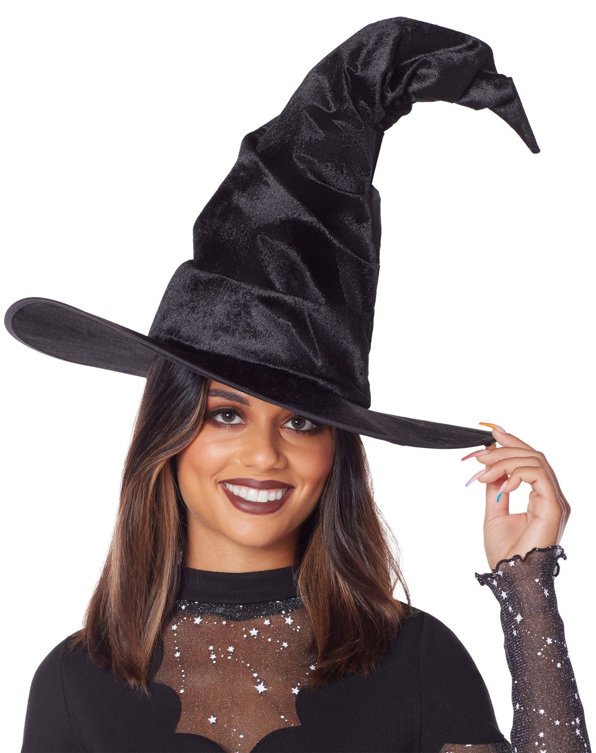 Black Crooked Witch Hat