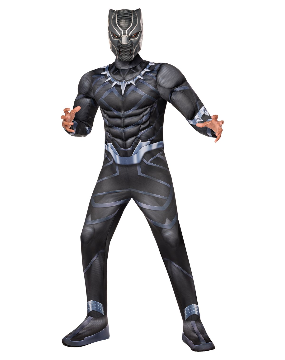 Kids Black Panther Muscle Suit Costume - Avengers