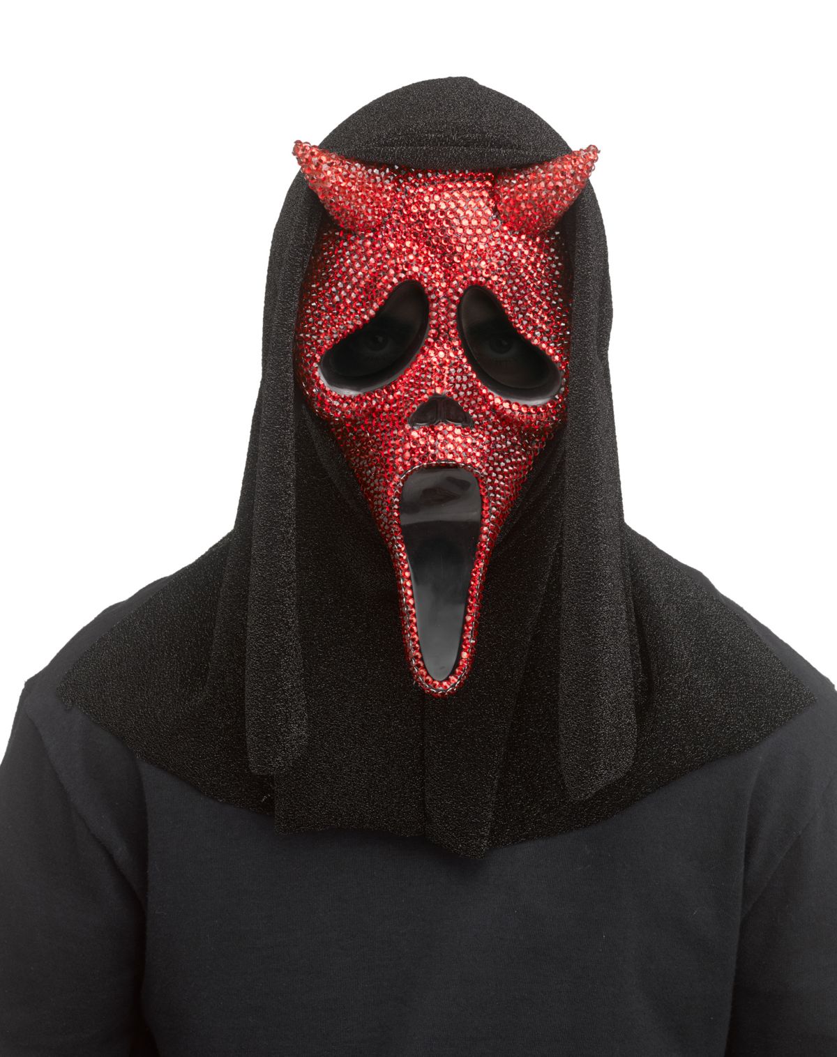 Bling Devil Ghost Face Half Mask