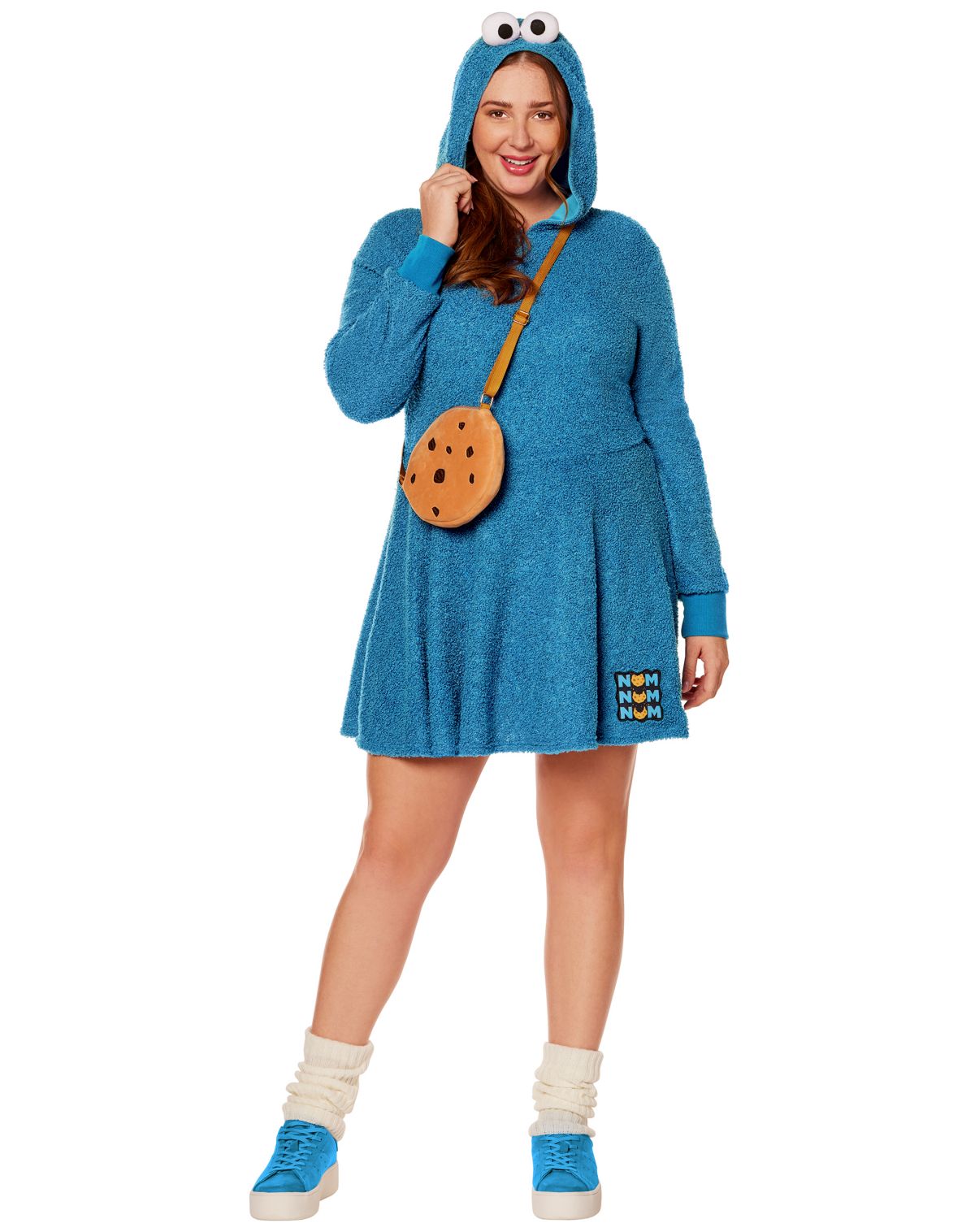 Adult Cookie Monster Plus Size Dress Costume - Sesame Street