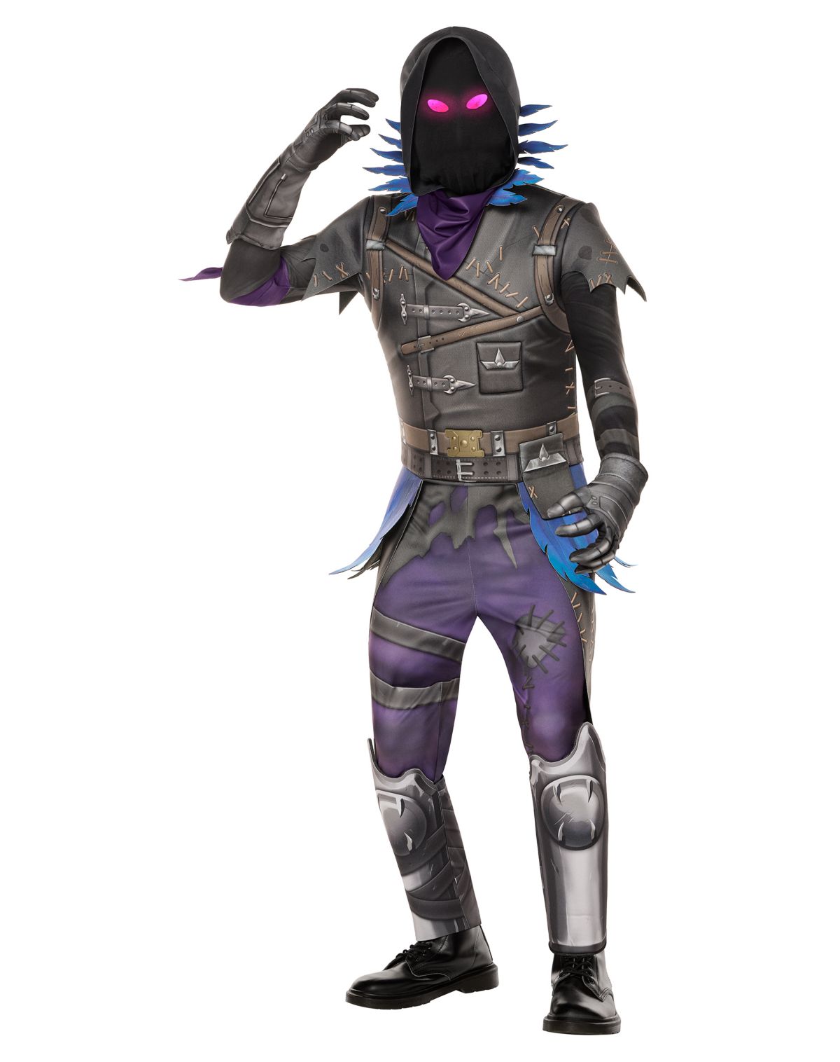 Youth Light-Up Raven Costume - Fortnite