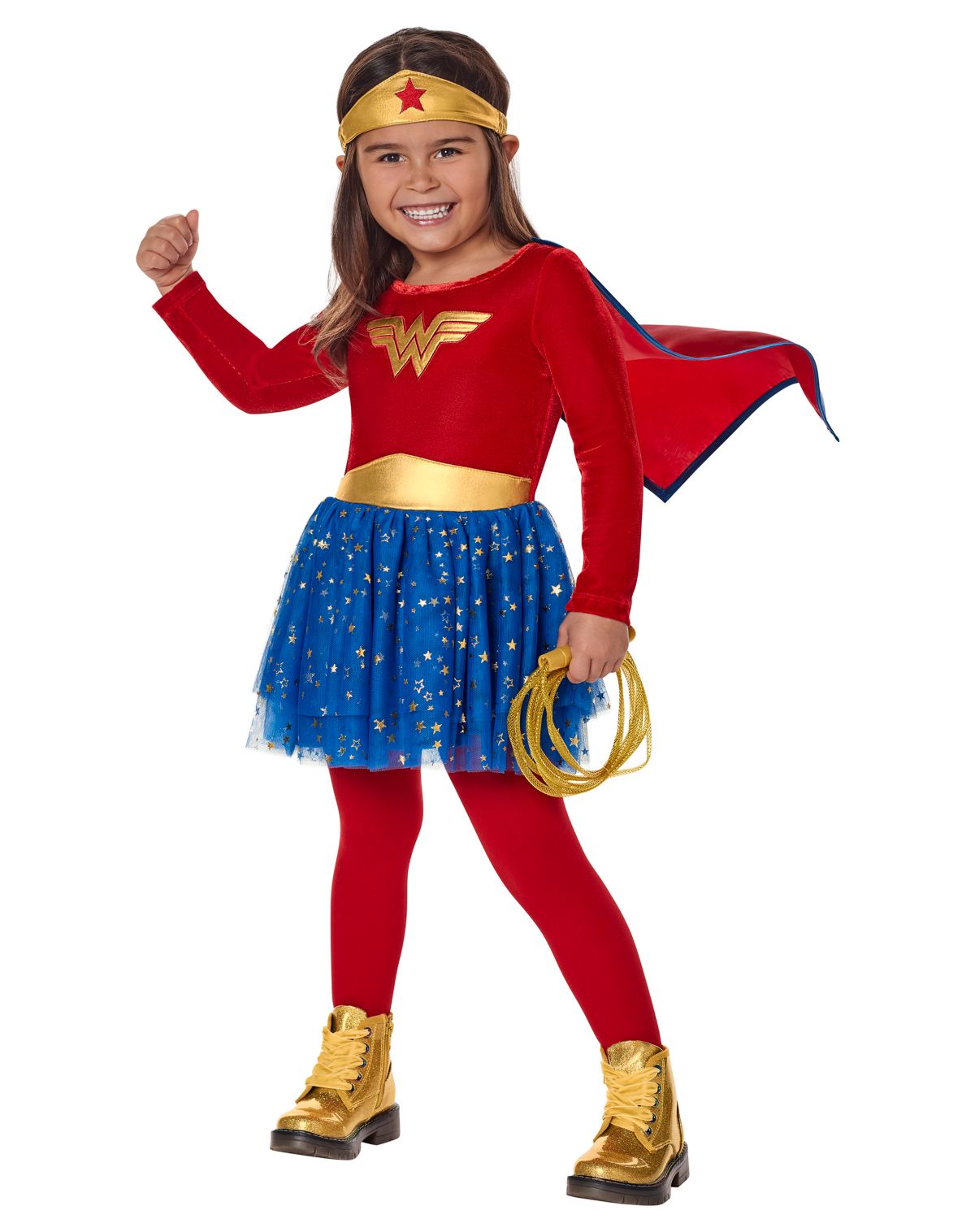 Toddler Long Sleeve  Wonder Woman Dress Costume - DC Comics