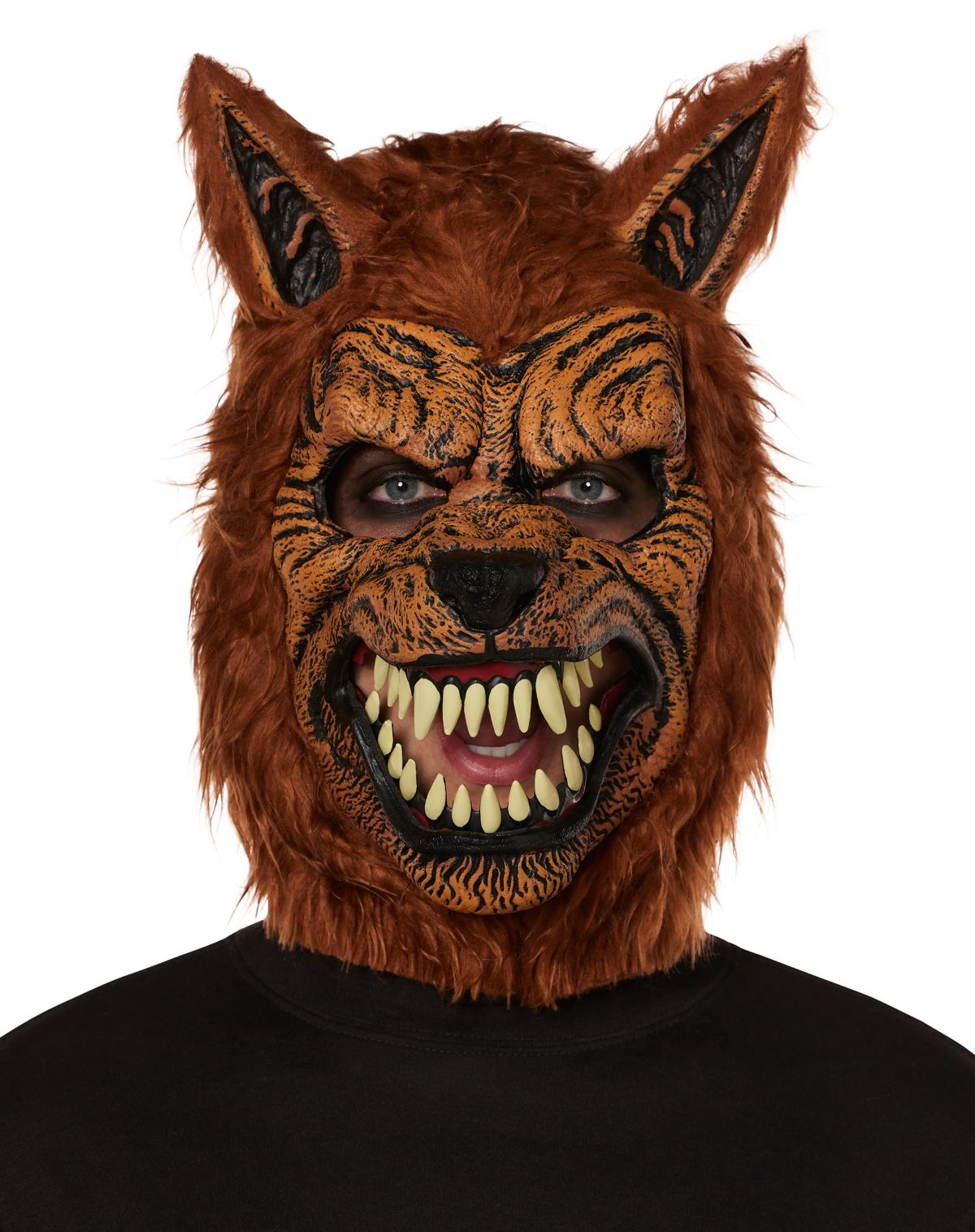 Animotion Brown Werewolf Full Mask
