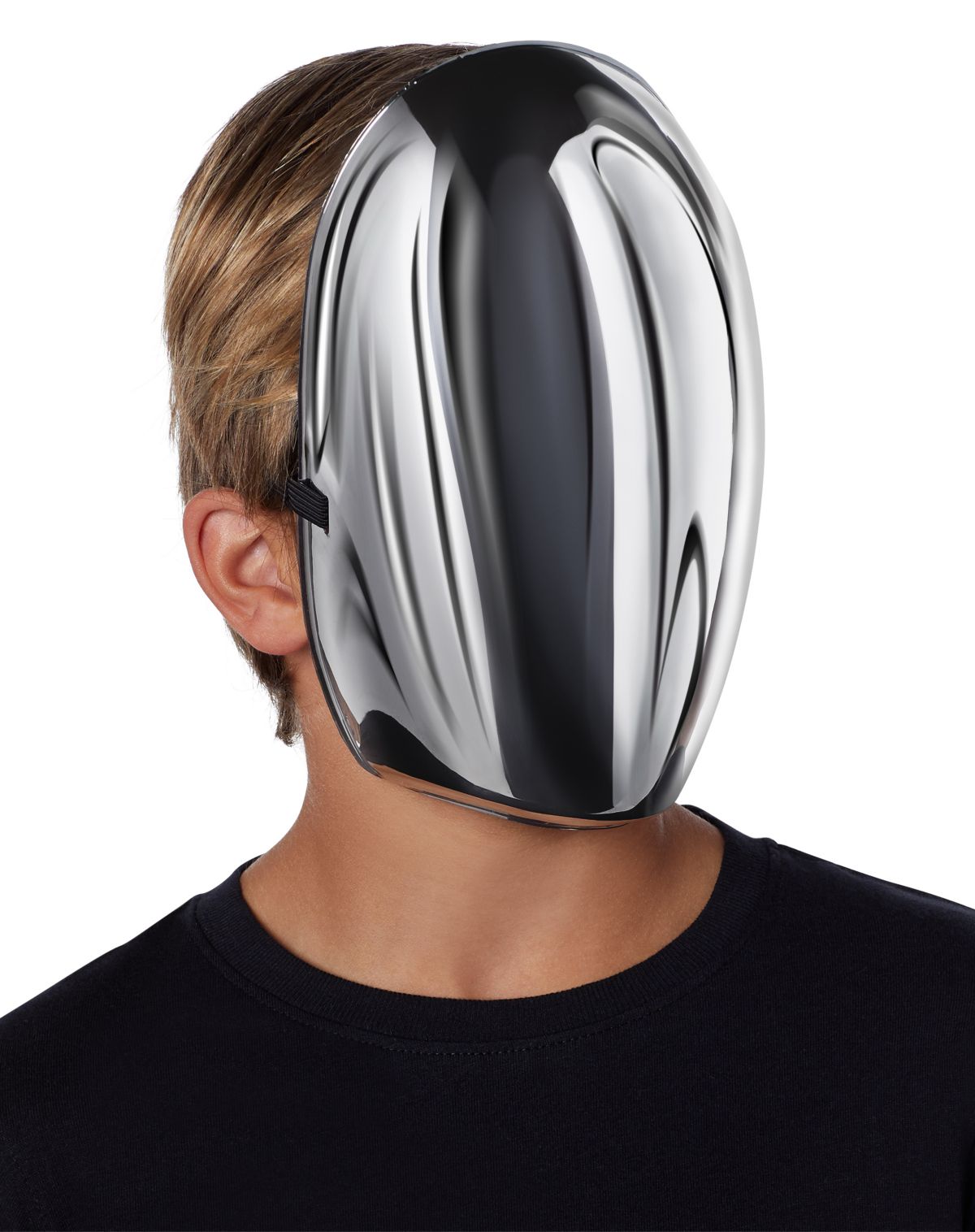 Chrome Faceless Half Mask