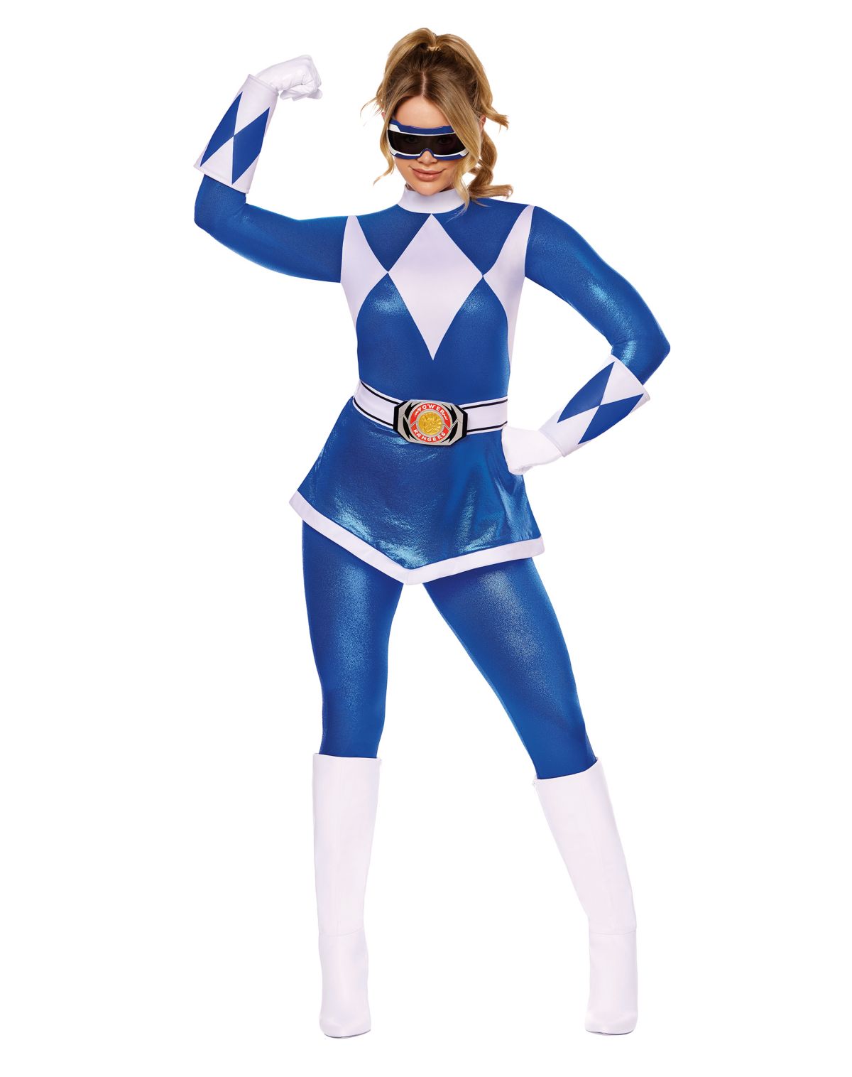 Adult Blue Power Ranger Costume - Mighty Morphin Power Rangers