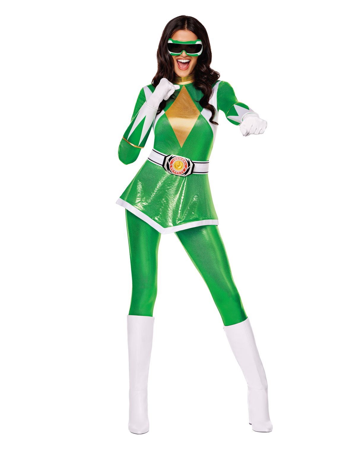 Adult Green Power Ranger Costume - Mighty Morphing Power Rangers