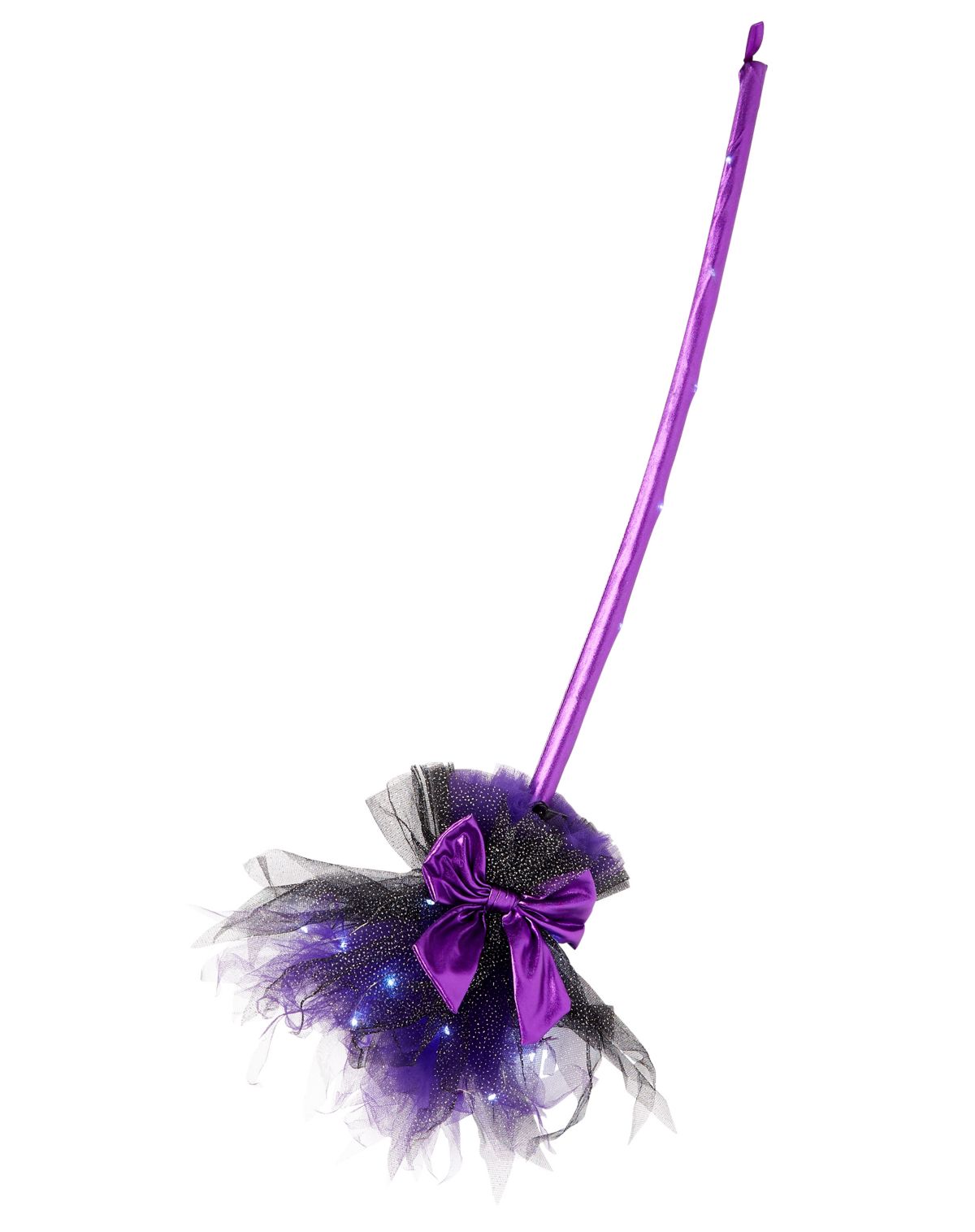 Purple Light-Up Witch Broom