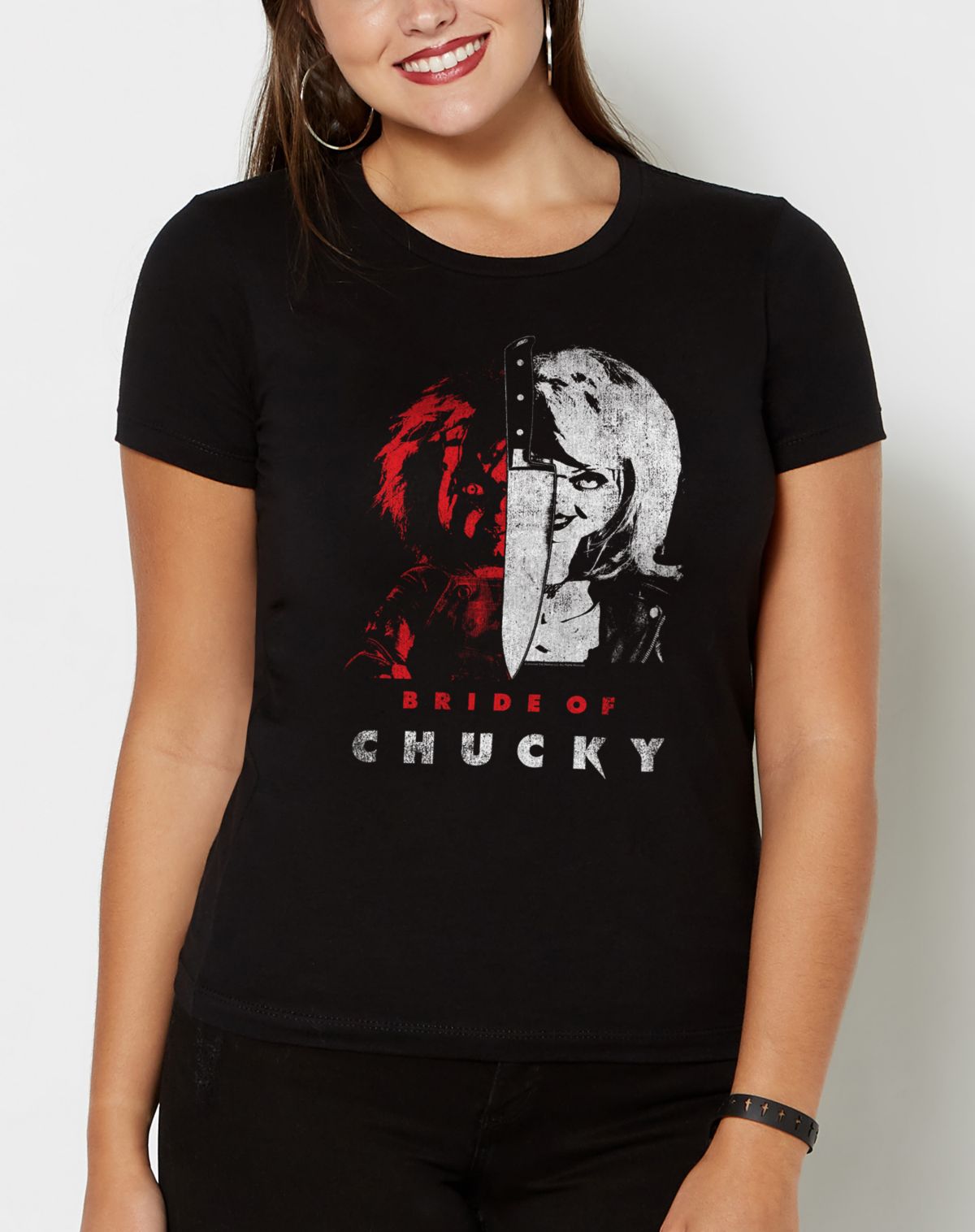 Split Bride of Chucky T Shirt