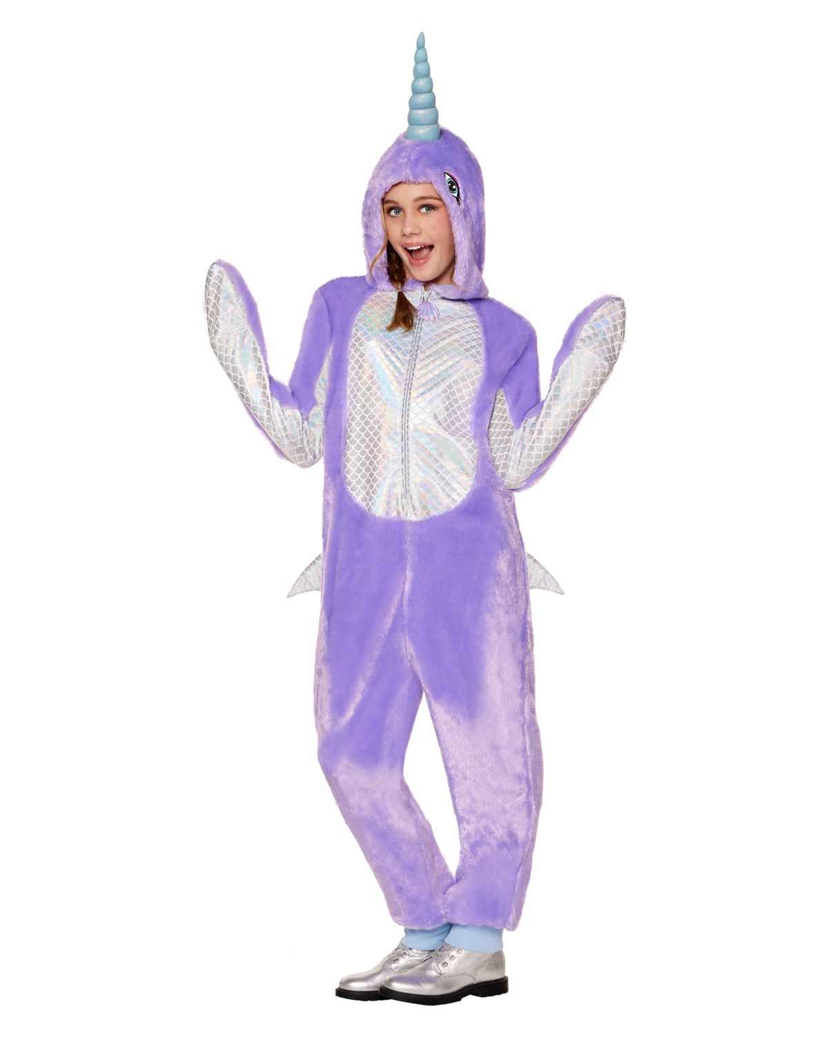 Kids Narwhal Jumpsuit Costume
