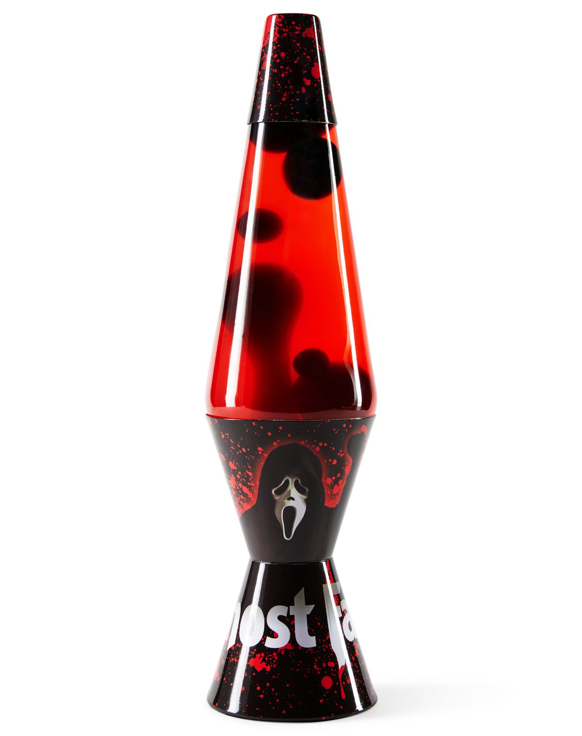 Ghost Face 14.5 Inch Lava Lamp Black