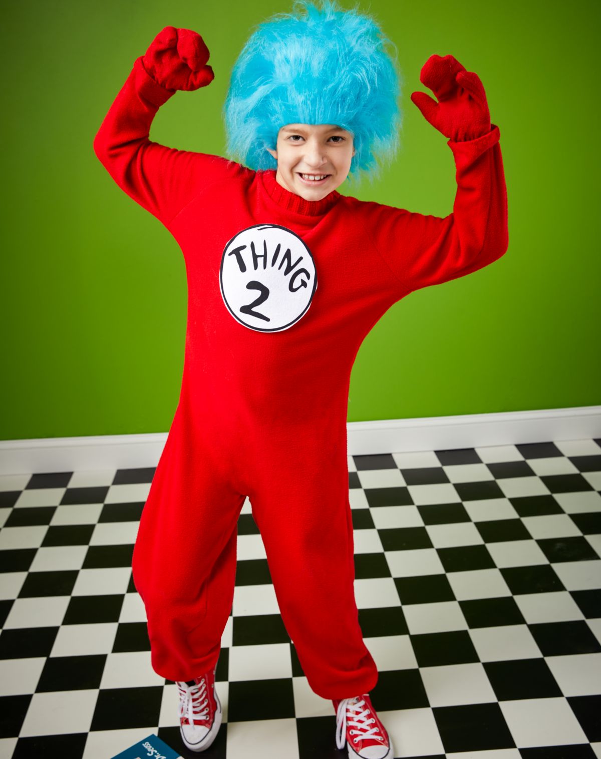 Kids  Thing 1 and Thing 2 One Piece Costume -  Dr. Seuss