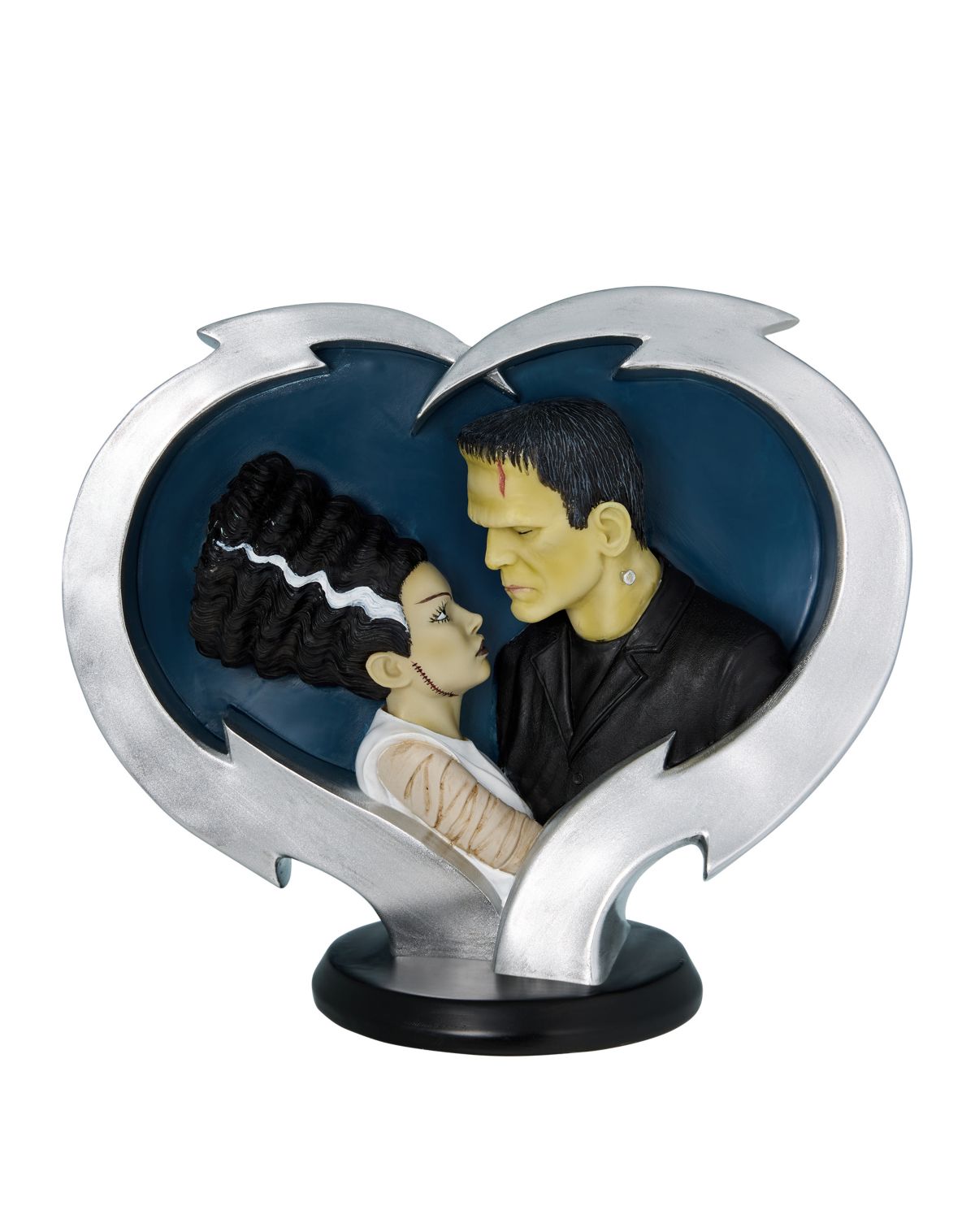 Bride and Frankenstein Electric Love Statue - Universal Monsters