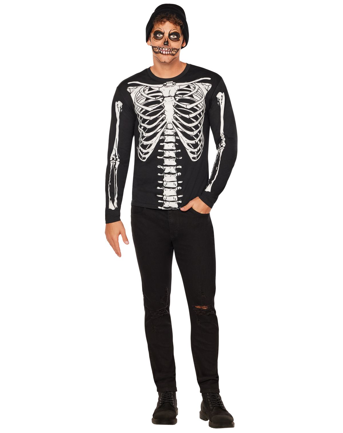 Long Sleeve Skeleton T Shirt