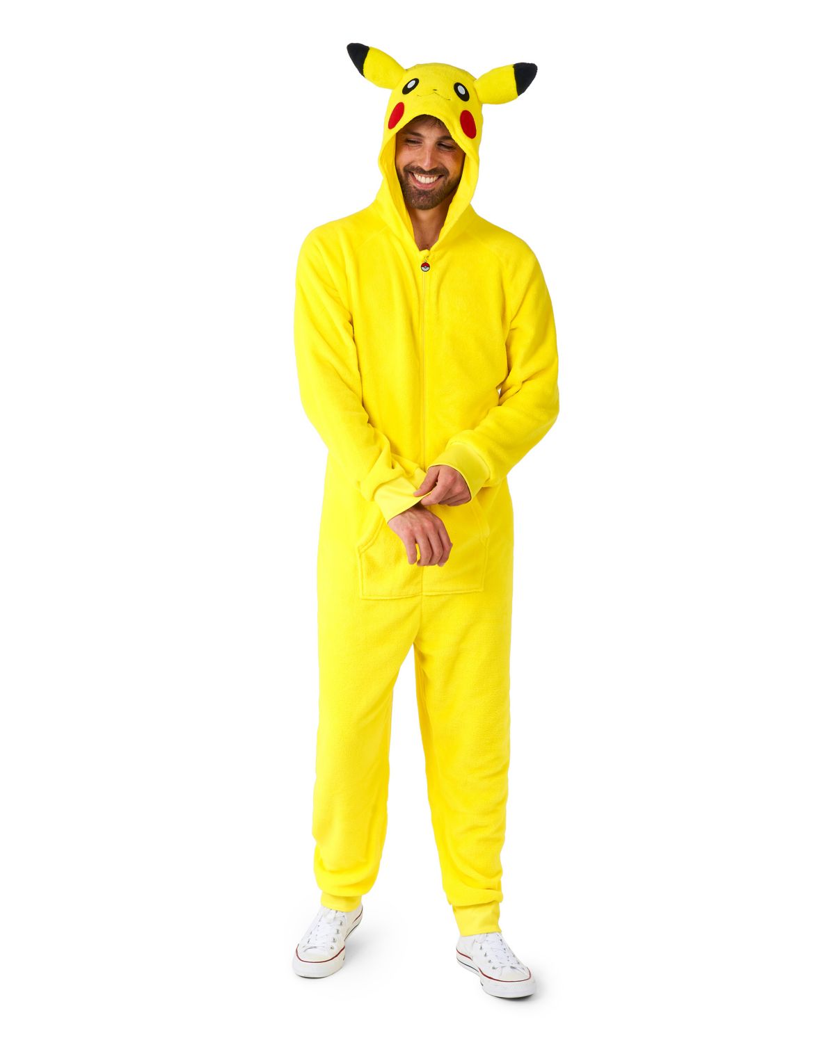 Adult Pikachu Deluxe Hooded Jumpsuit - Poku00E9mon