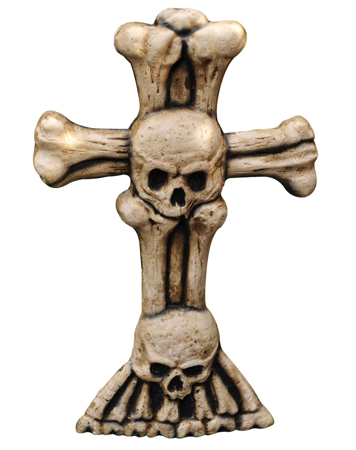 21 Inch Skull Bones Cross Tombstone
