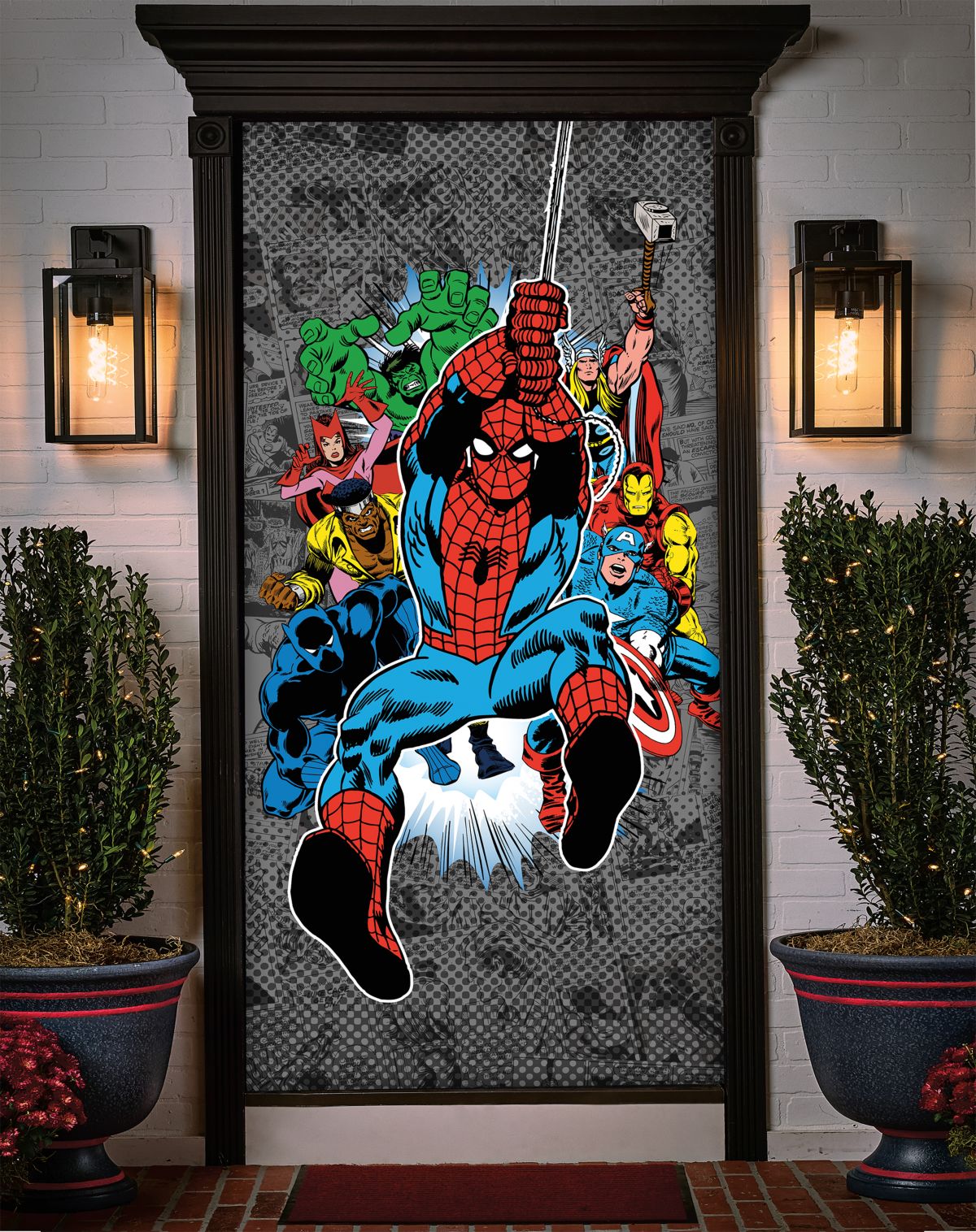 Spider-Man & Friends Door Cover - Marvel Comics Retro