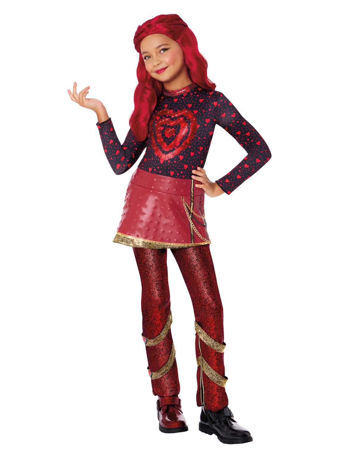 Kids Red Auradon Prep Costume - Descendants: Wicked Wonderland
