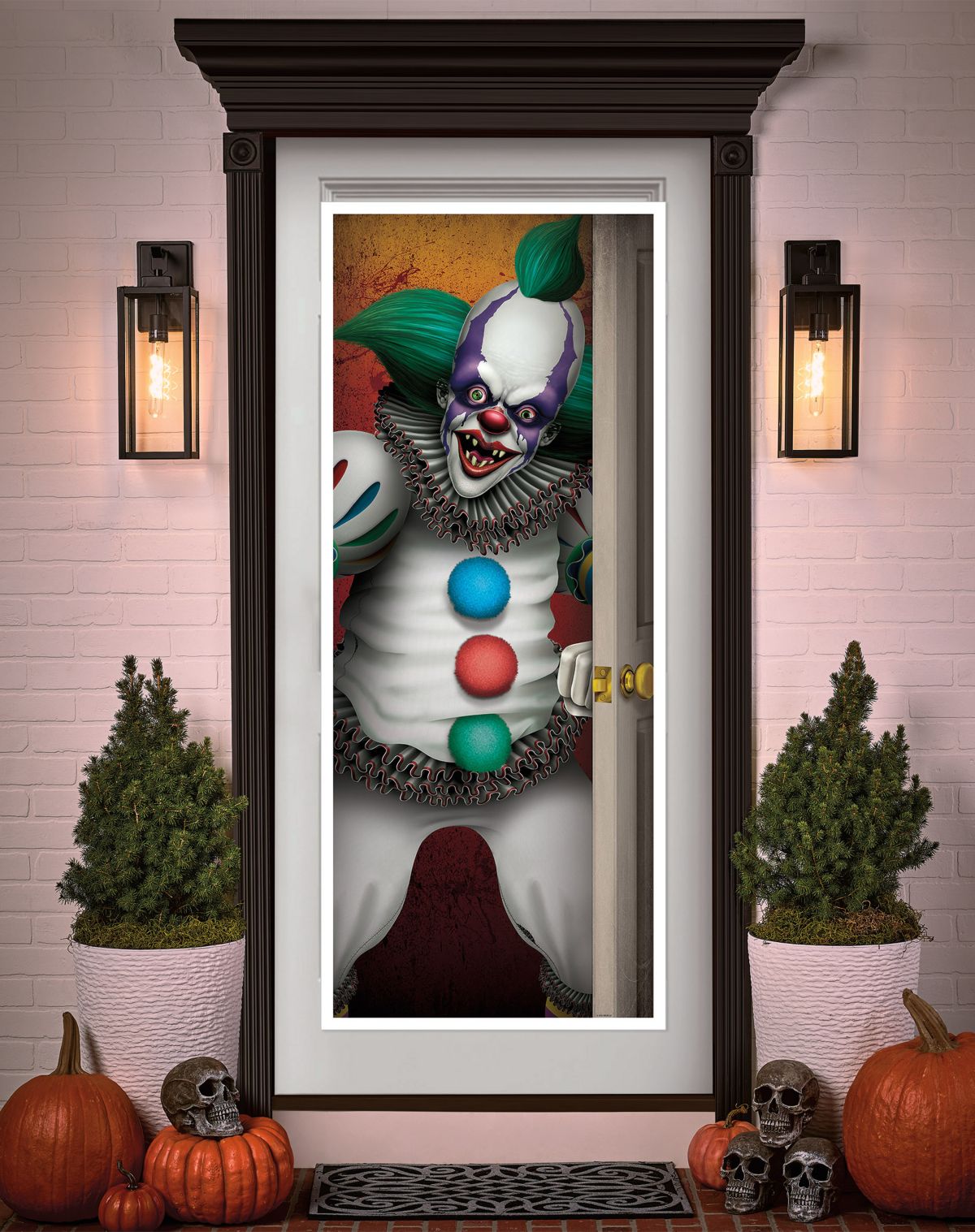 Creepy Clown Door Cover