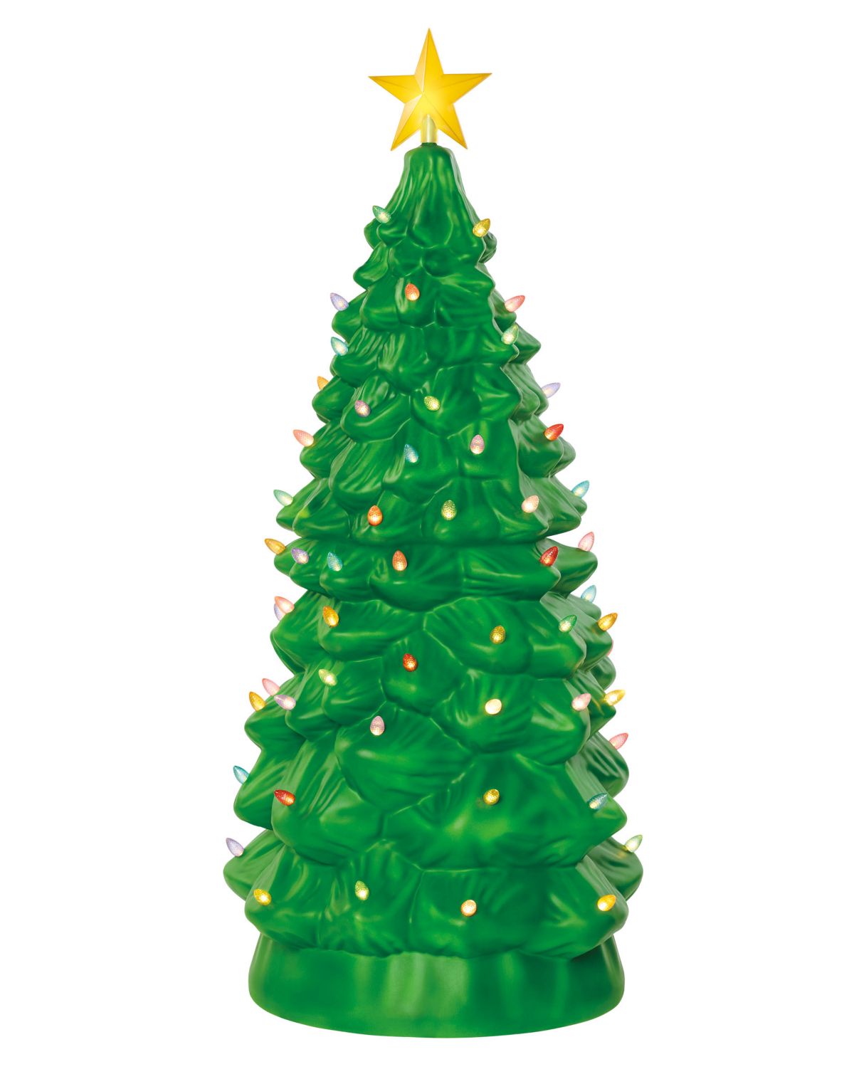 3 Ft 10 In Light-Up Blow Mold Green Christmas Tree