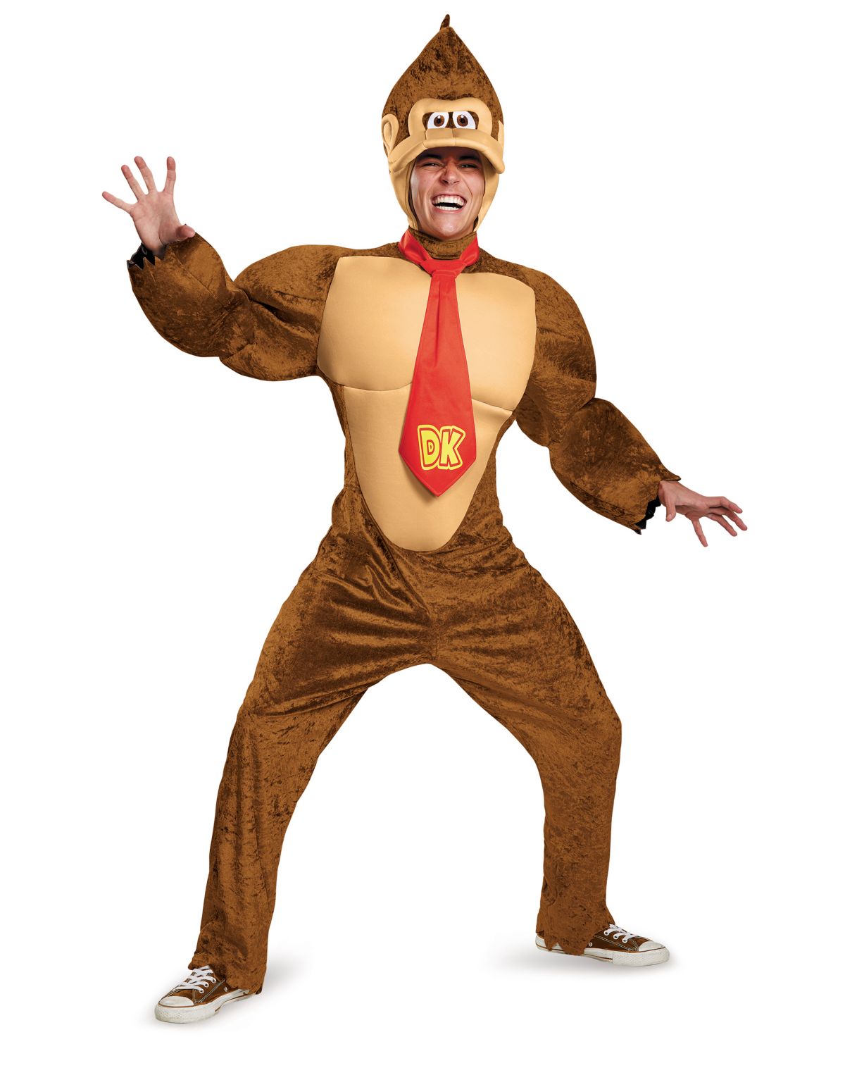 Adult Donkey Kong Muscle Plus Size Costume - Super Mario Bros.