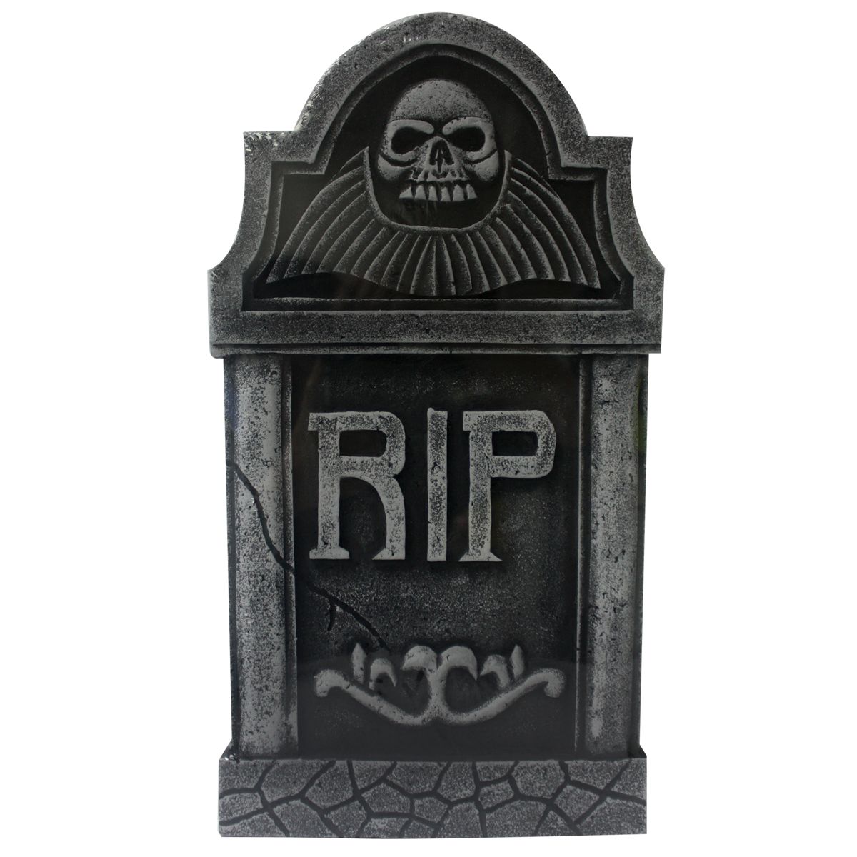 16 Inch RIP Skull Tombstone